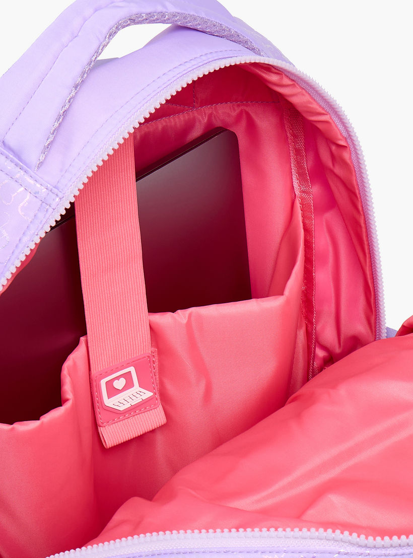 شنطة ظهر بطبعات وبجيب مبطن للابتوب للبنات بعمر 13 سنة فما فوق من ليتل ميسي-school-bagsandbackpacks-backpacks-image-5