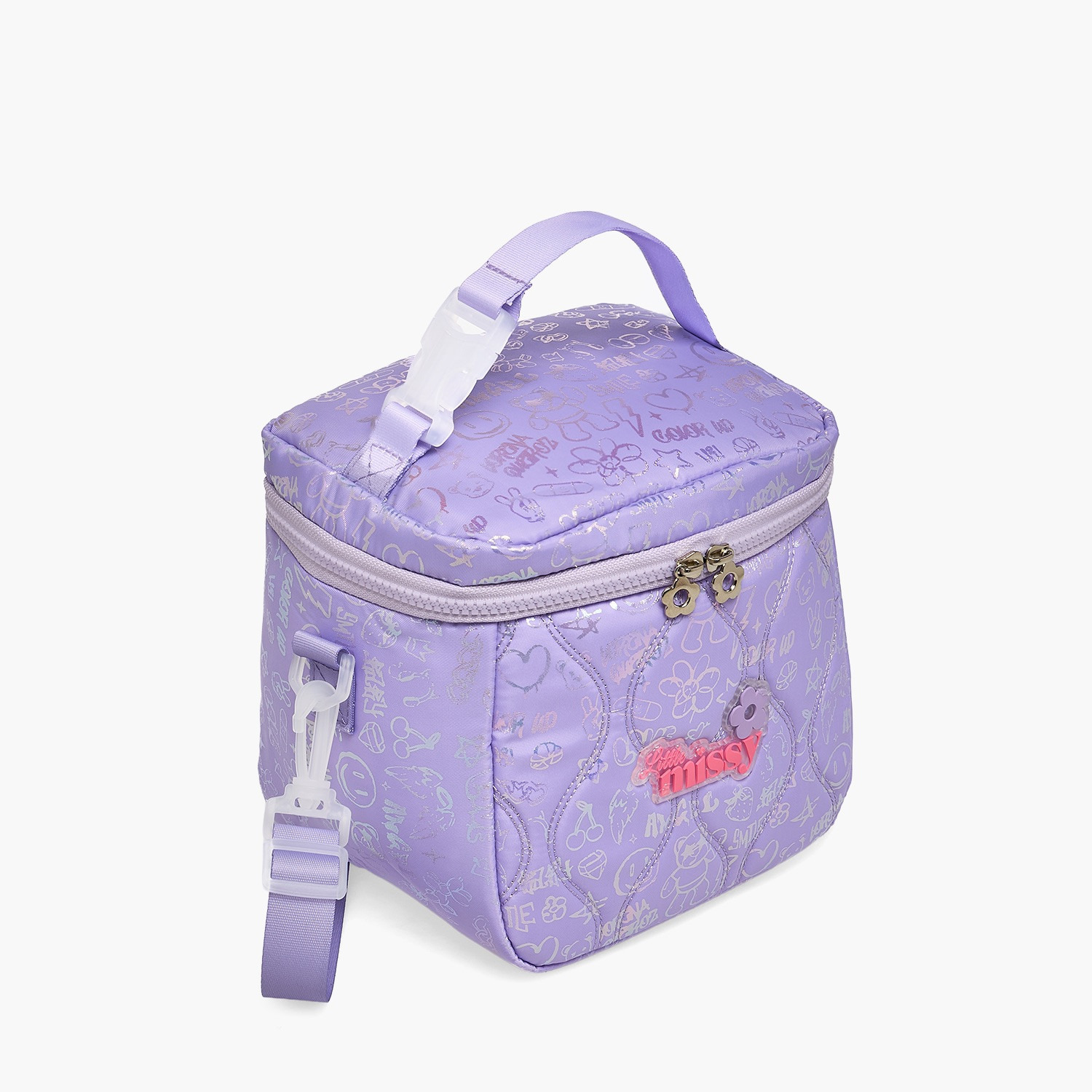 شنطة غداء مبطنة بحزام قابل للفصل للفتيات 13 سنة فأكثر من ليتل ميسي-school-lunchessentials-lunchbags-image-2