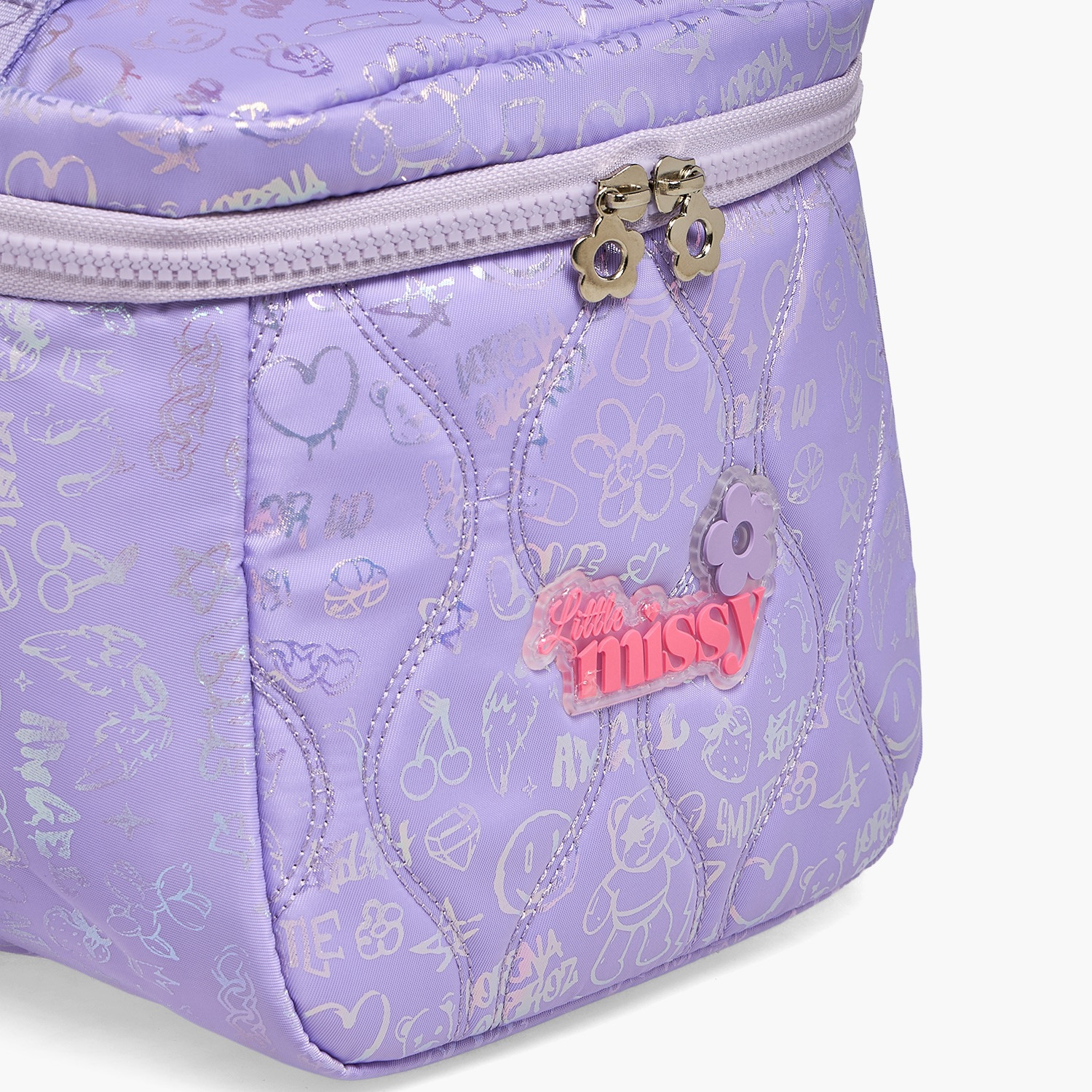 شنطة غداء مبطنة بحزام قابل للفصل للفتيات 13 سنة فأكثر من ليتل ميسي-school-lunchessentials-lunchbags-image-3