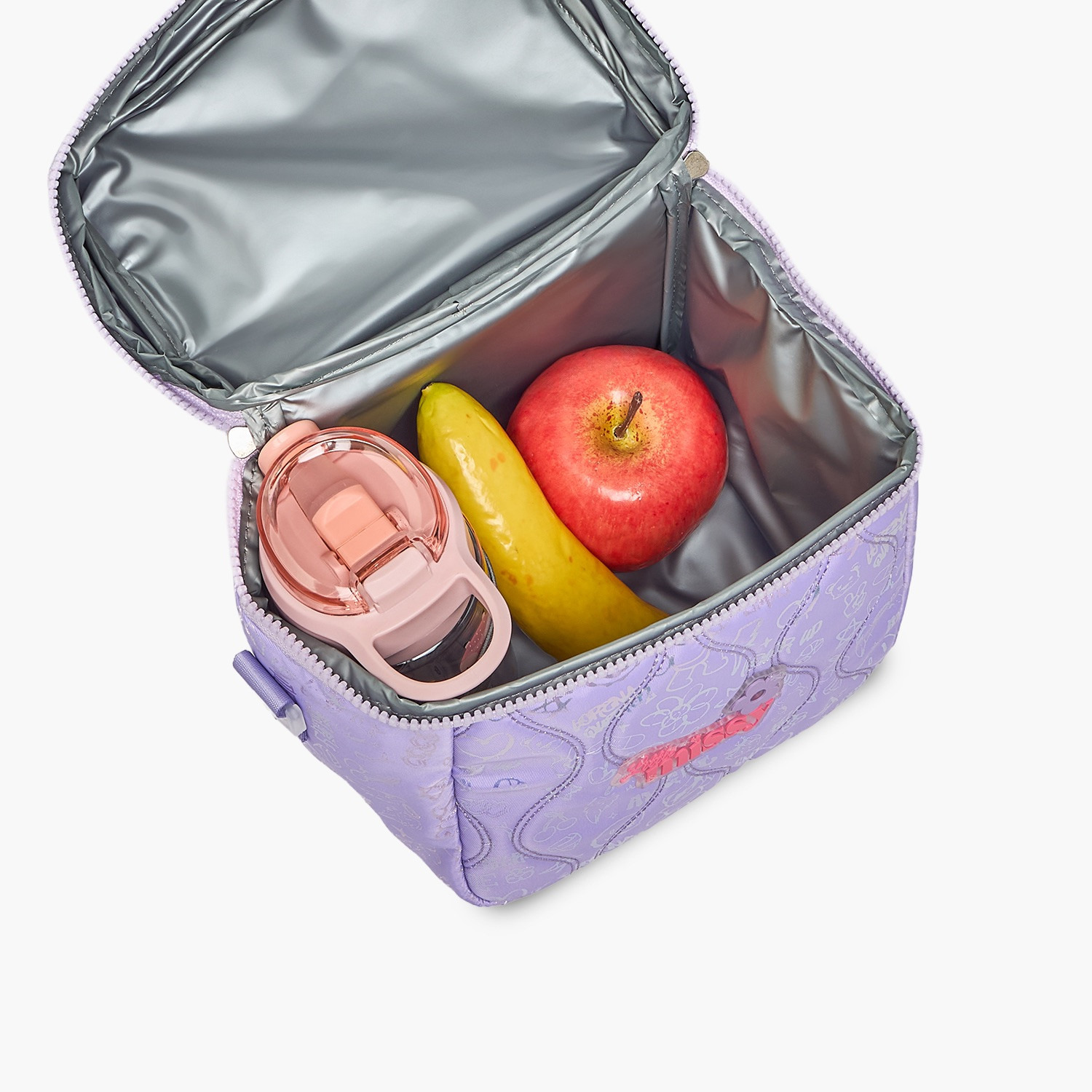 شنطة غداء مبطنة بحزام قابل للفصل للفتيات 13 سنة فأكثر من ليتل ميسي-school-lunchessentials-lunchbags-image-4