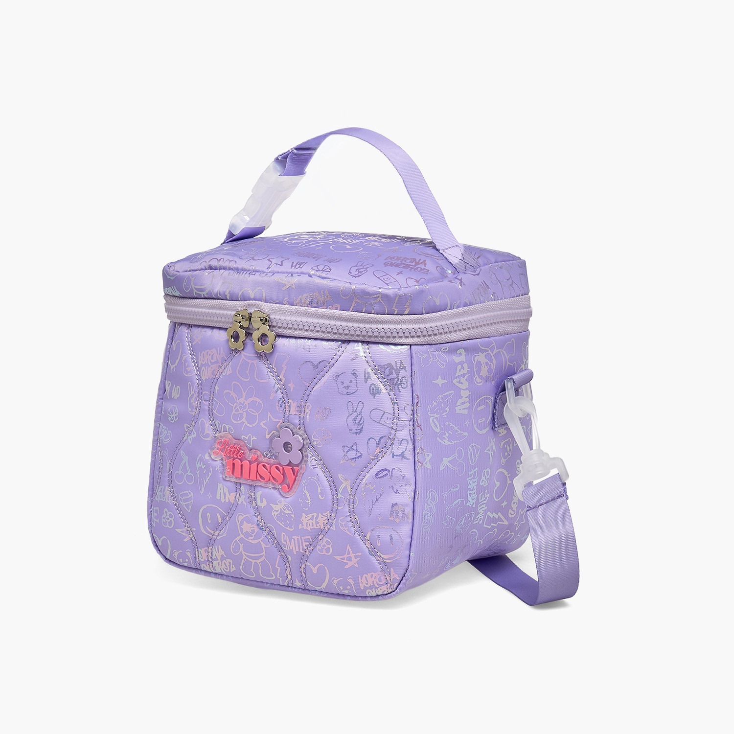 شنطة غداء مبطنة بحزام قابل للفصل للفتيات 13 سنة فأكثر من ليتل ميسي-school-lunchessentials-lunchbags-image-7