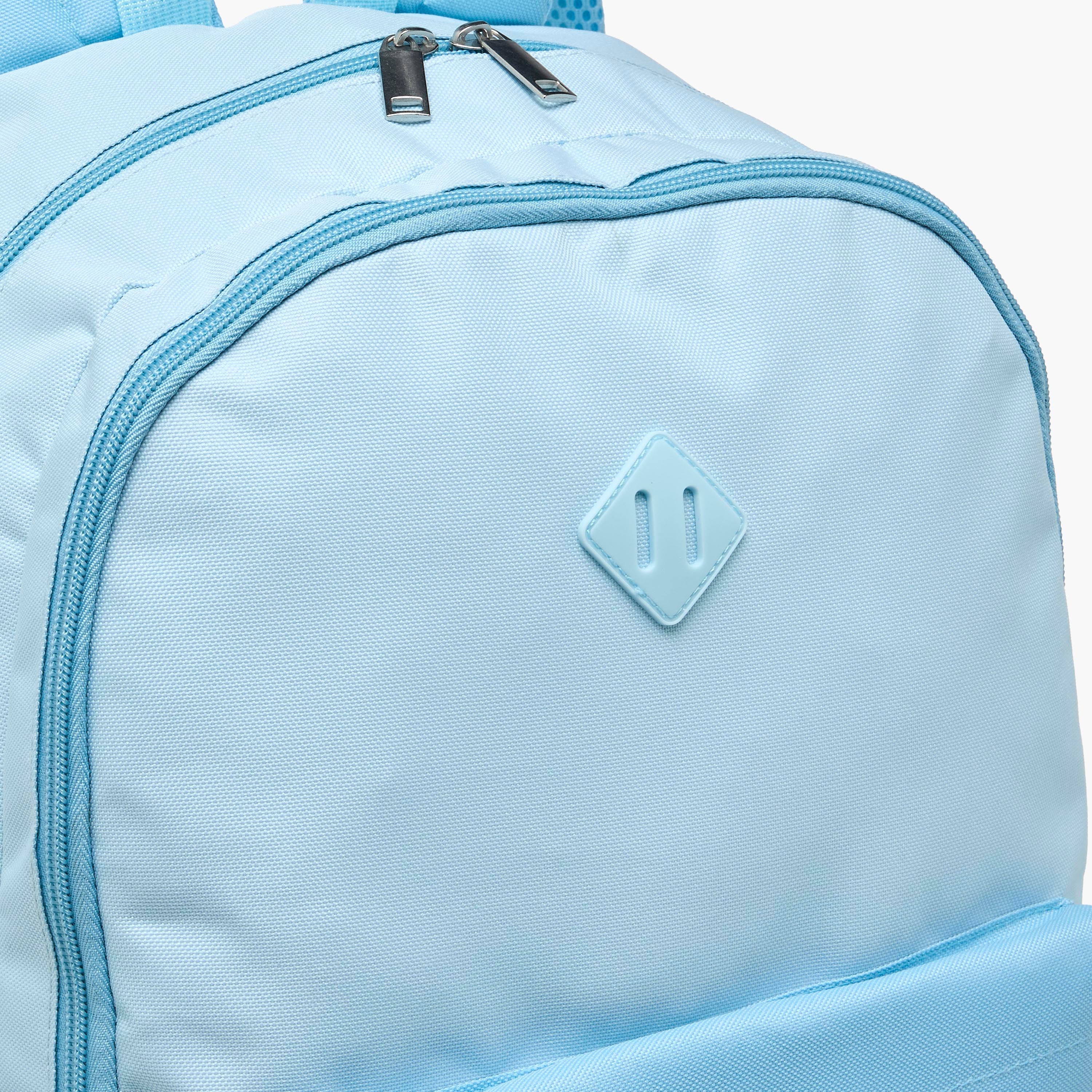 Solid 4-Piece School Bag Set for Kids 8-13 Years with Pencil Pouch and Lunch Bag - 17 inch-school-bagsandbackpacks-backpacks-image-5