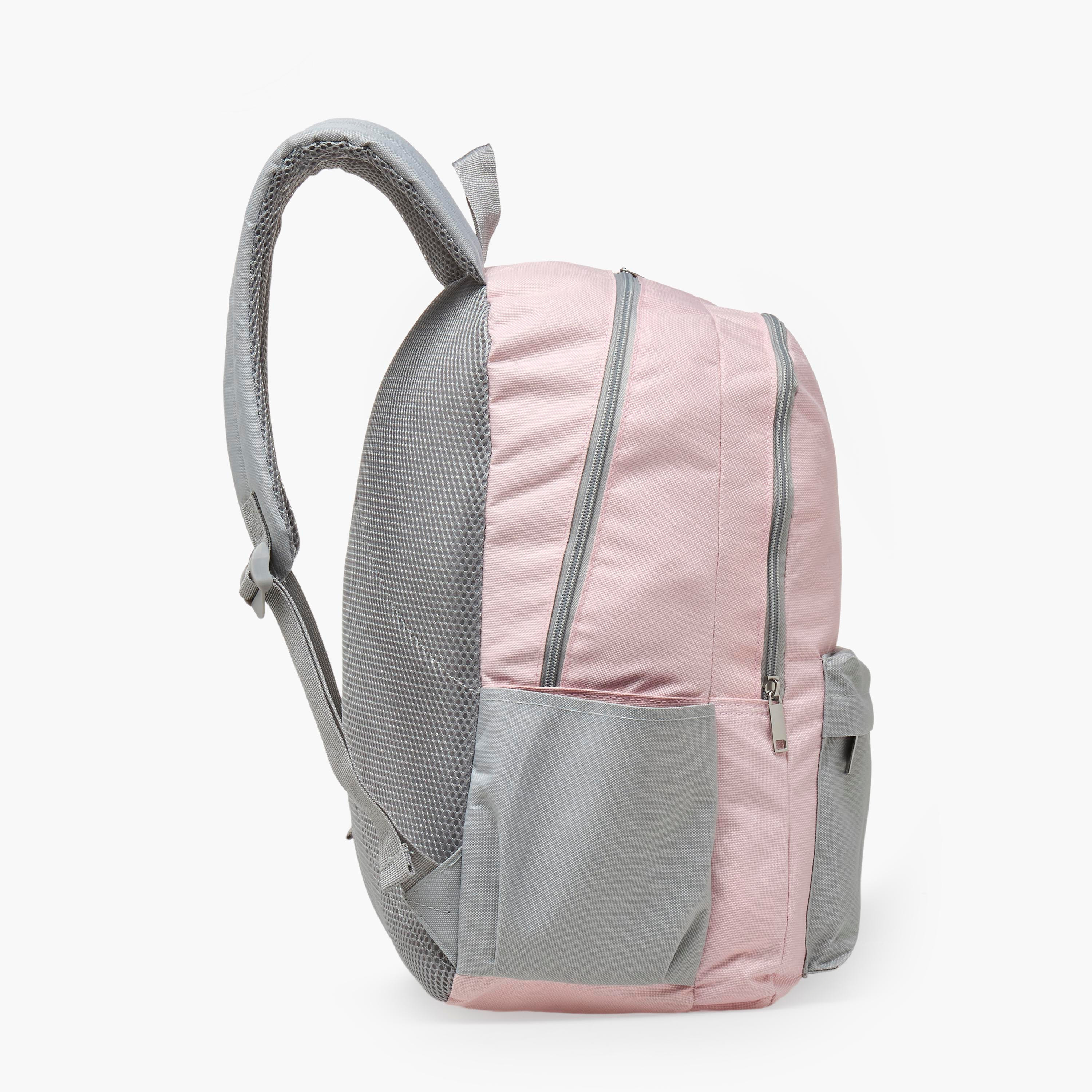 طقم شنطة مدرسية سادة 4 قطع للأطفال 8-13 سنوات مع مقلمة وشنطة غداء - 17 بوصة-school-bagsandbackpacks-backpacks-image-8