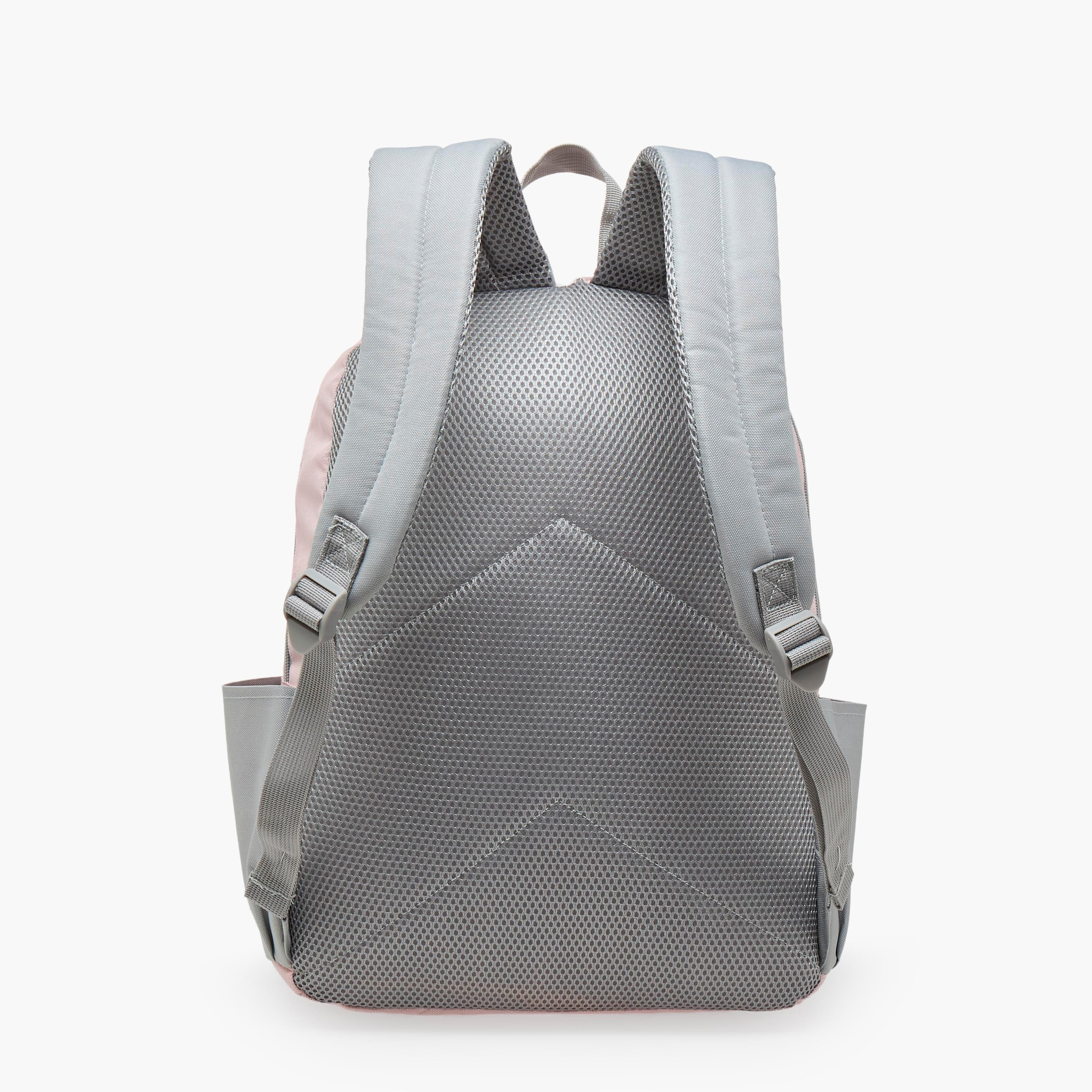 طقم شنطة مدرسية سادة 4 قطع للأطفال 8-13 سنوات مع مقلمة وشنطة غداء - 17 بوصة-school-bagsandbackpacks-backpacks-image-9