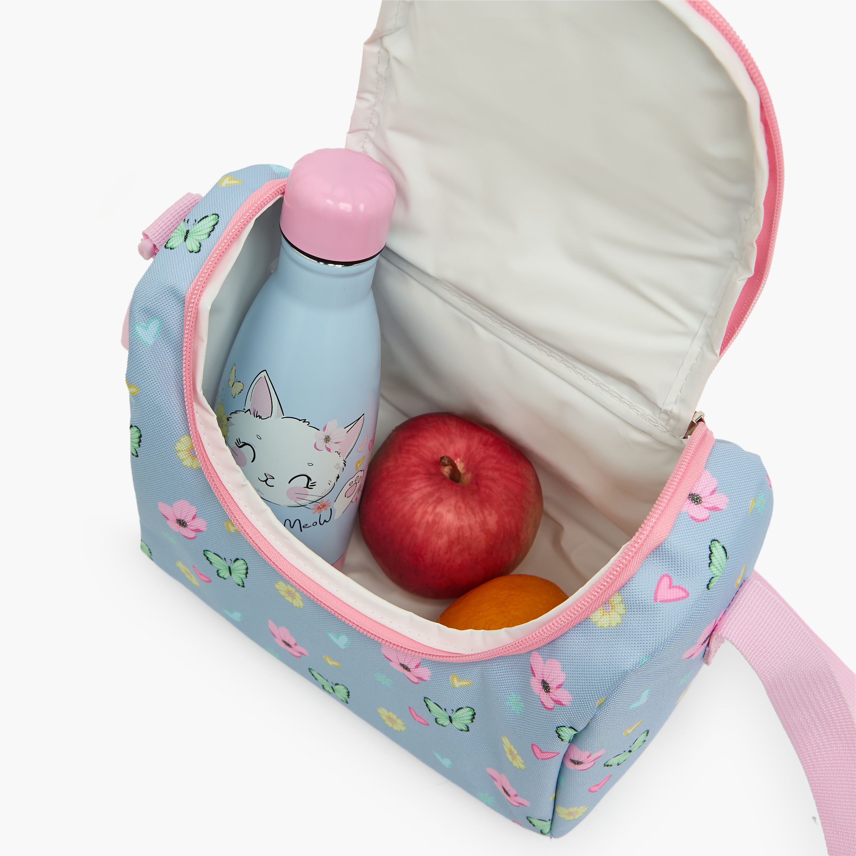 طقم شنطة ظهر 4 قطع للبنات 5-8 سنوات مع مقلمة بطبعات - 17 بوصة-school-bagsandbackpacks-backpacks-image-11