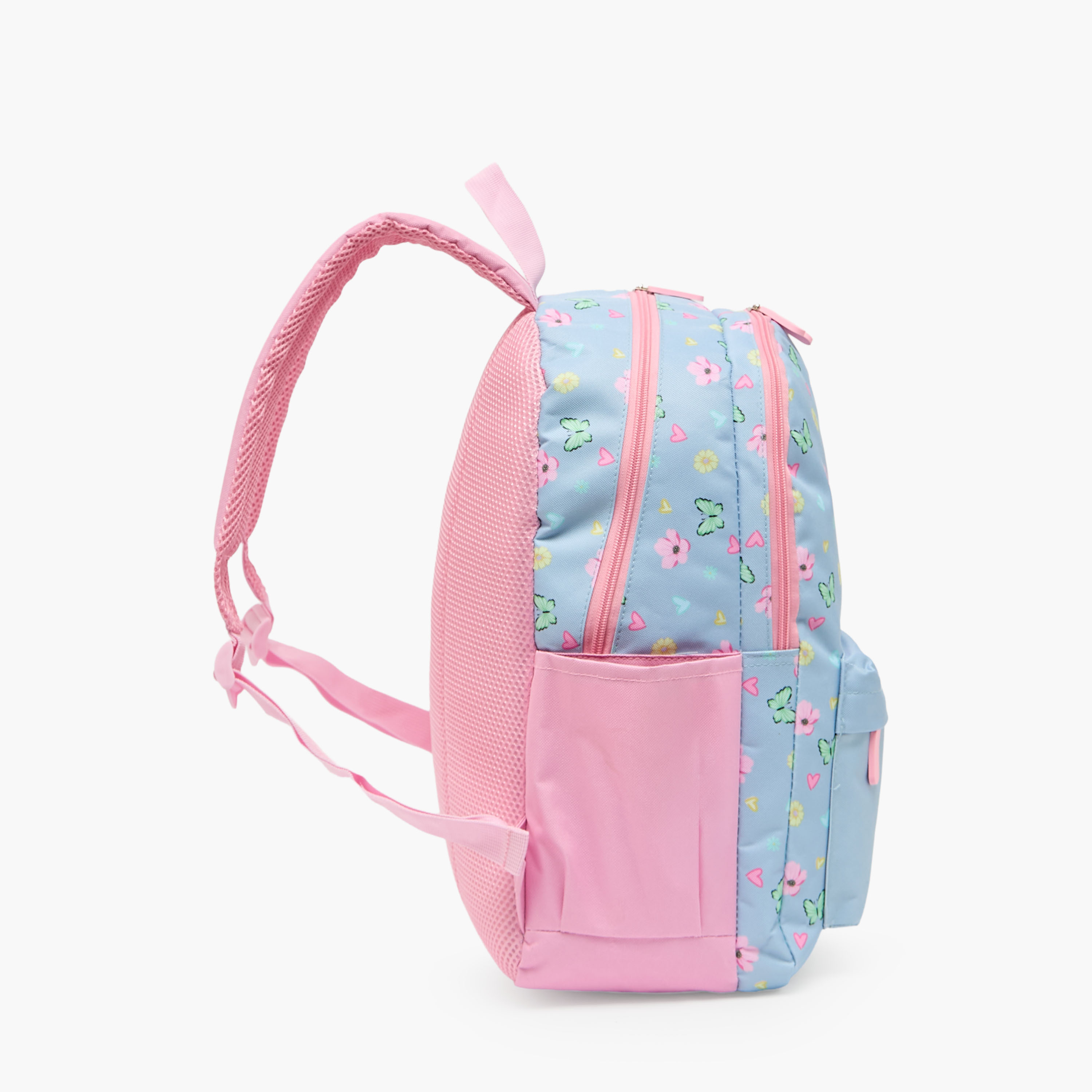 طقم شنطة ظهر 4 قطع للبنات 5-8 سنوات مع مقلمة بطبعات - 17 بوصة-school-bagsandbackpacks-backpacks-image-8