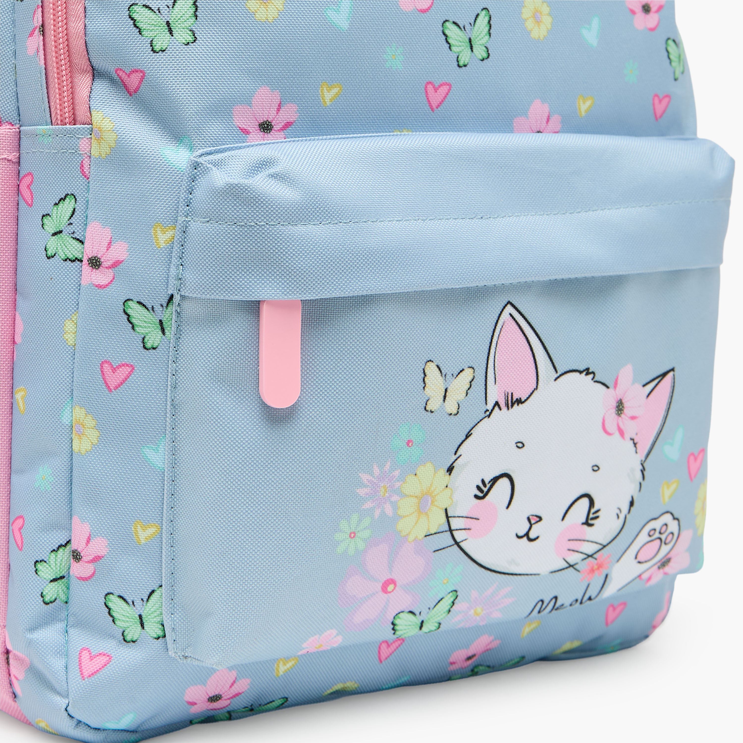 طقم شنطة ظهر 4 قطع للبنات 5-8 سنوات مع مقلمة بطبعات - 17 بوصة-school-bagsandbackpacks-backpacks-image-5