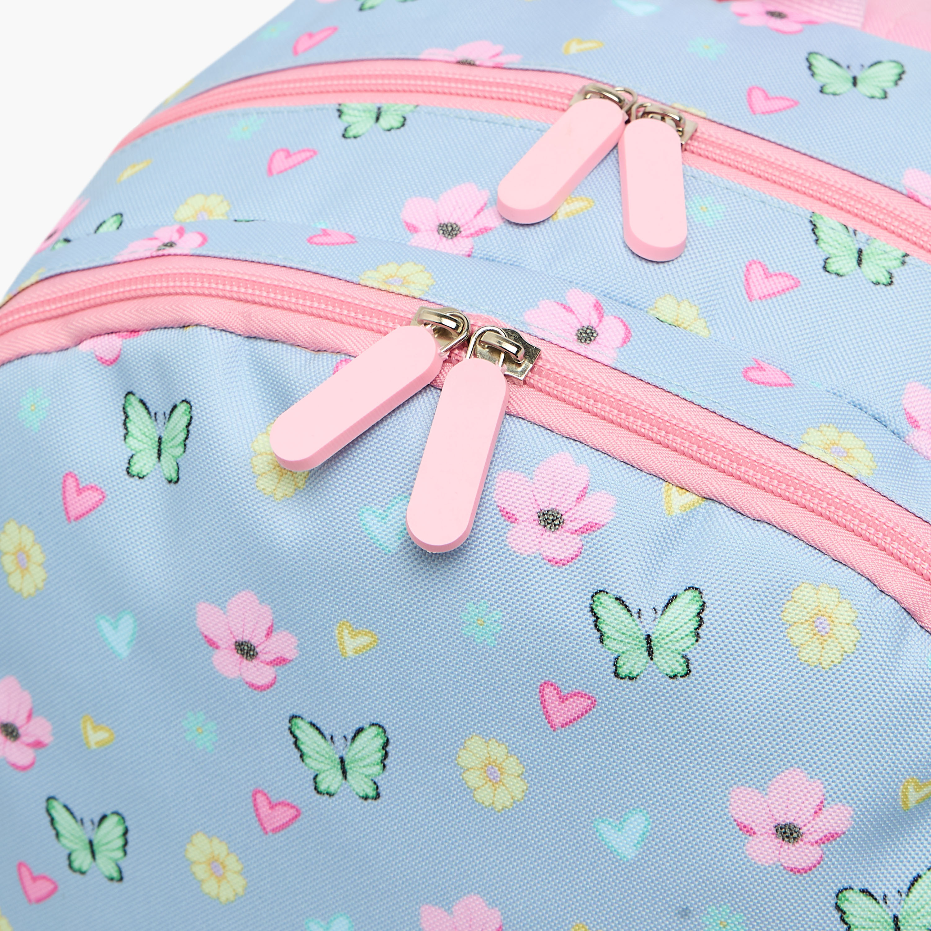 طقم شنطة ظهر 4 قطع للبنات 5-8 سنوات مع مقلمة بطبعات - 17 بوصة-school-bagsandbackpacks-backpacks-image-4
