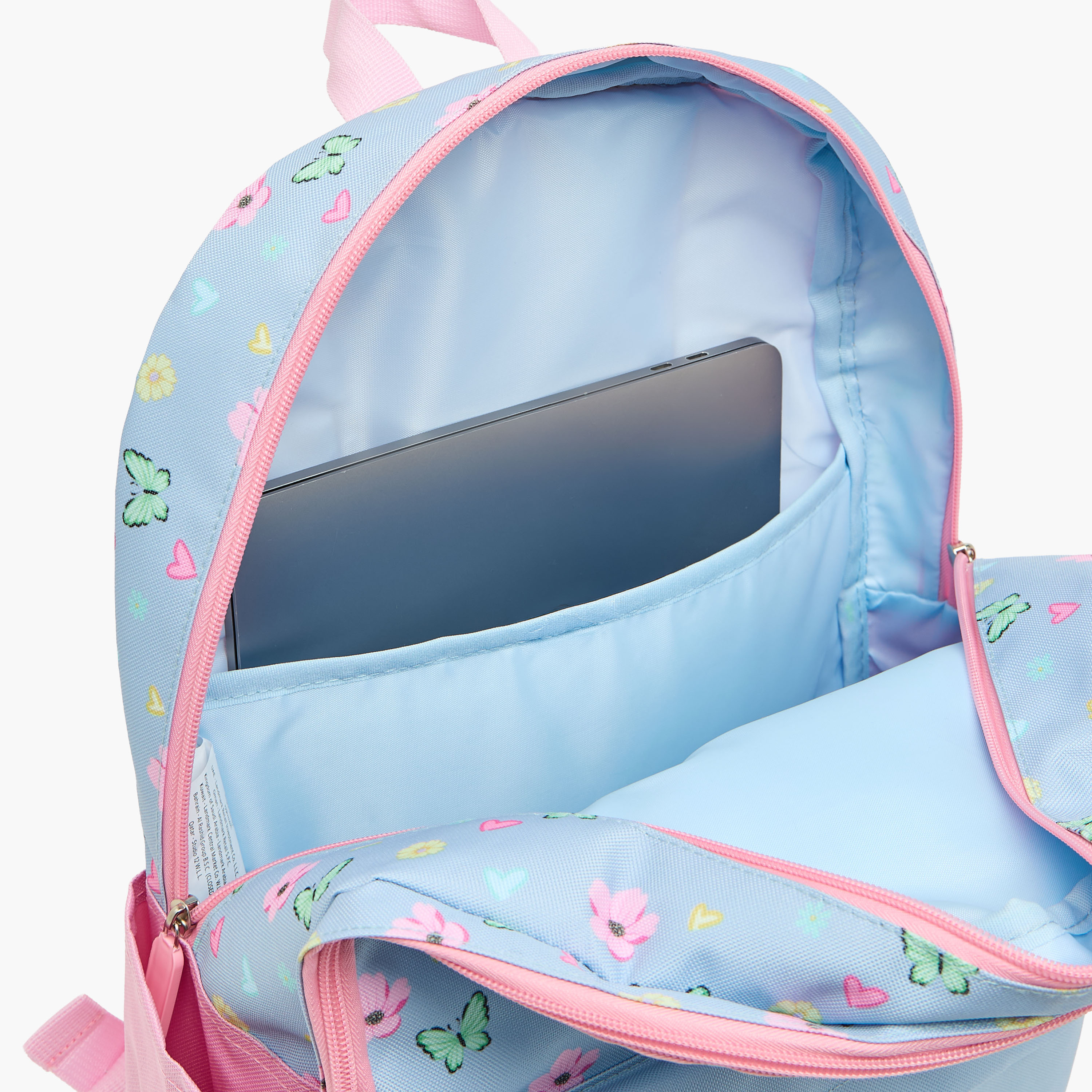 طقم شنطة ظهر 4 قطع للبنات 5-8 سنوات مع مقلمة بطبعات - 17 بوصة-school-bagsandbackpacks-backpacks-image-6