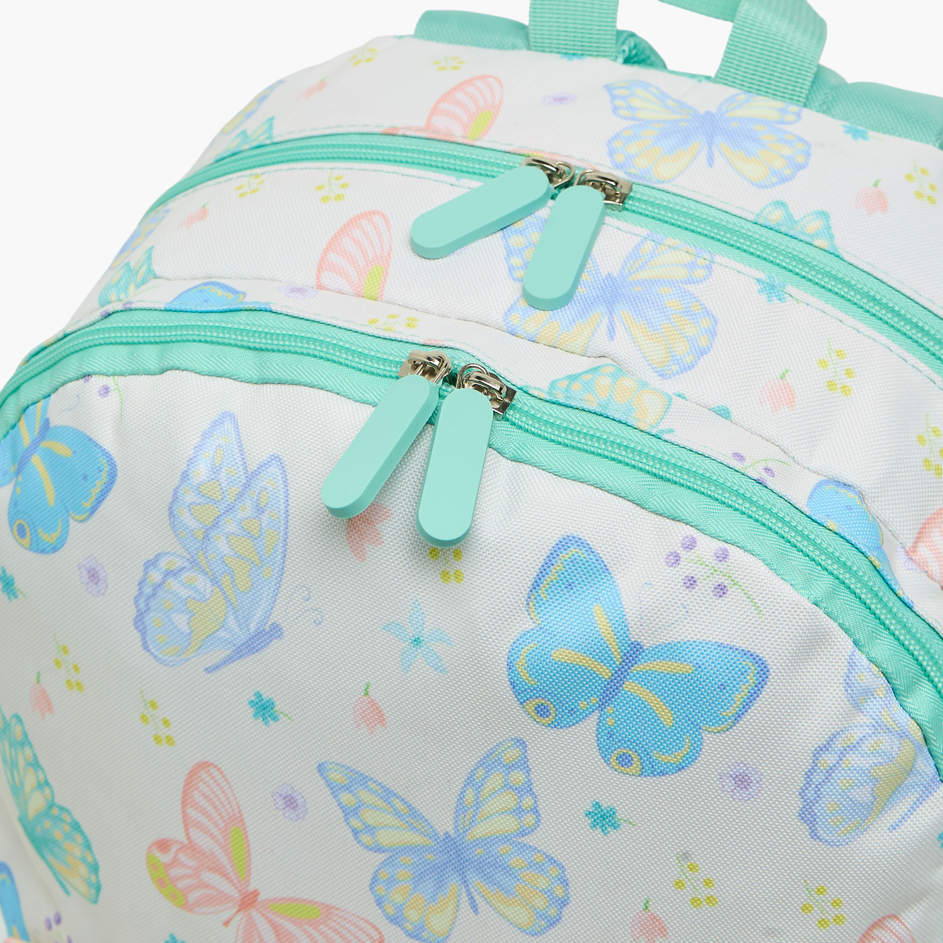 Butterfly Print 4-Piece Backpack School Bag Set for Girls 8-13 Years with Pencil Pouch - 17 inches-school-bagsandbackpacks-backpacks-image-7