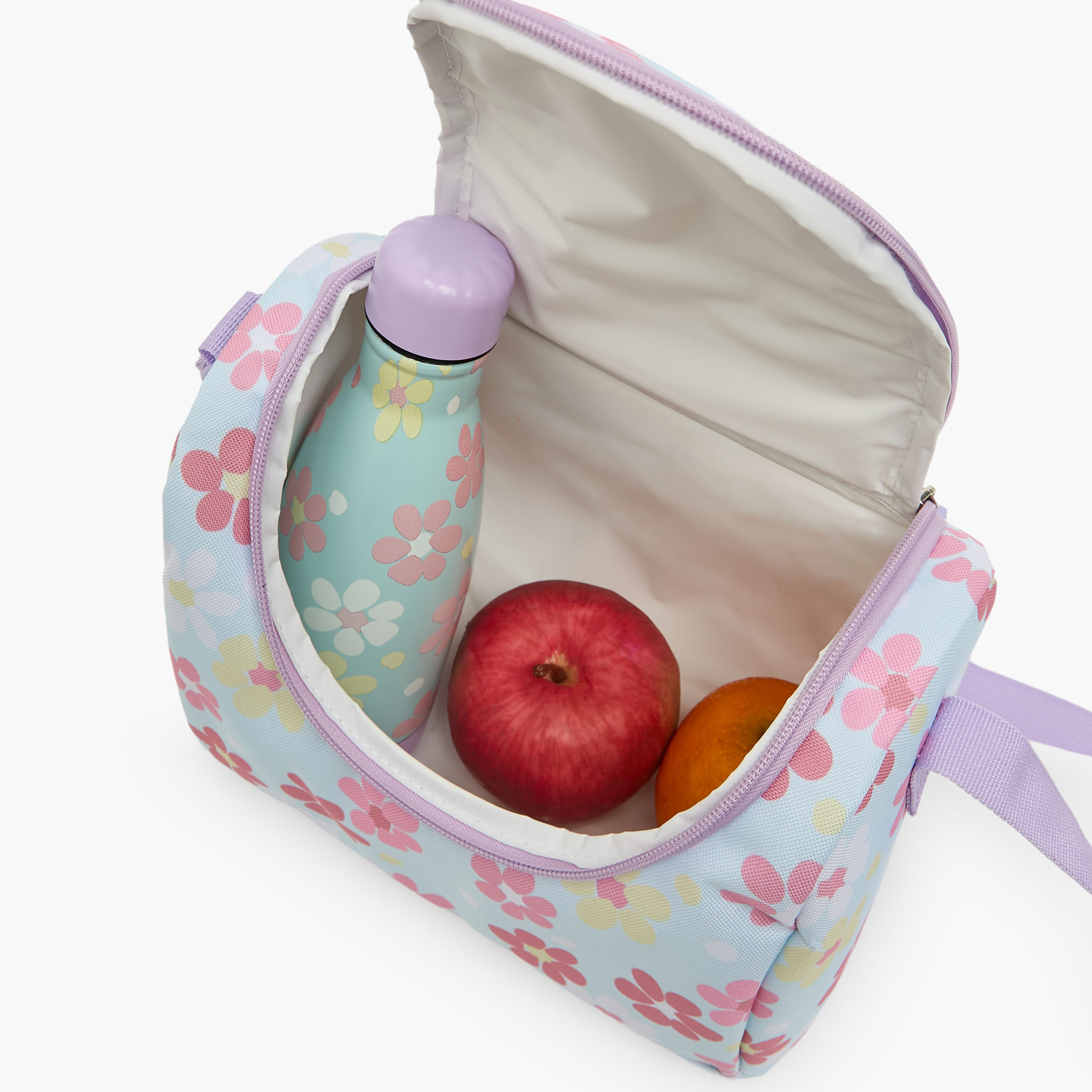 Floral Print 4-Piece School Bag Set for Girls 8-13 Years with Lunch Bag and Water Bottle - 17 inches-school-bagsandbackpacks-backpacks-image-11