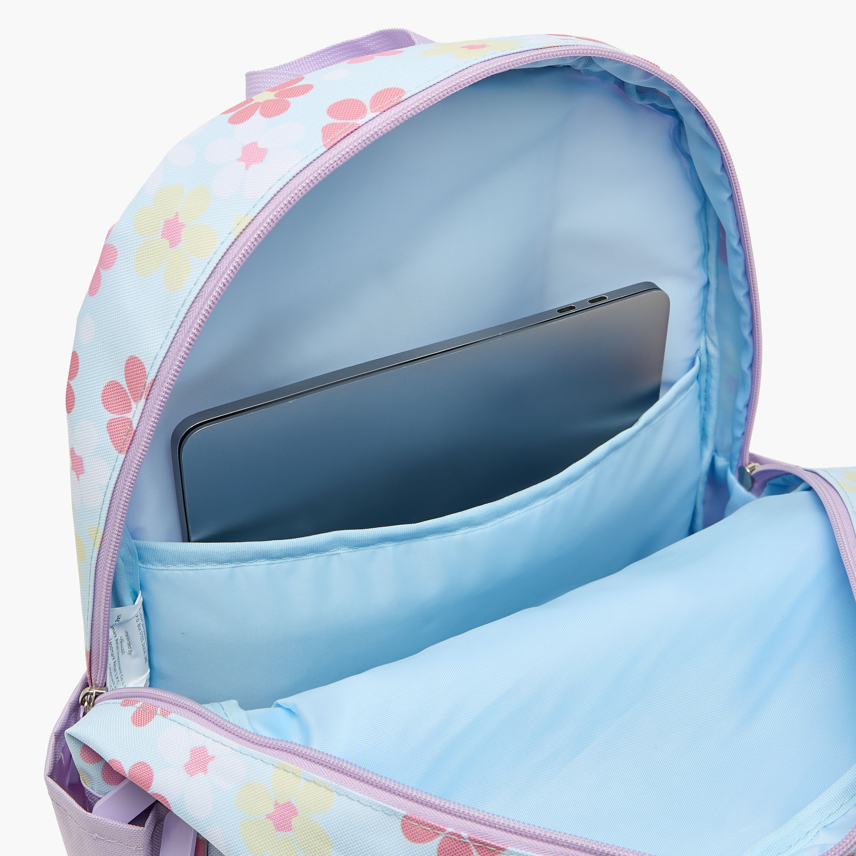 Floral Print 4-Piece School Bag Set for Girls 8-13 Years with Lunch Bag and Water Bottle - 17 inches-school-bagsandbackpacks-backpacks-image-8