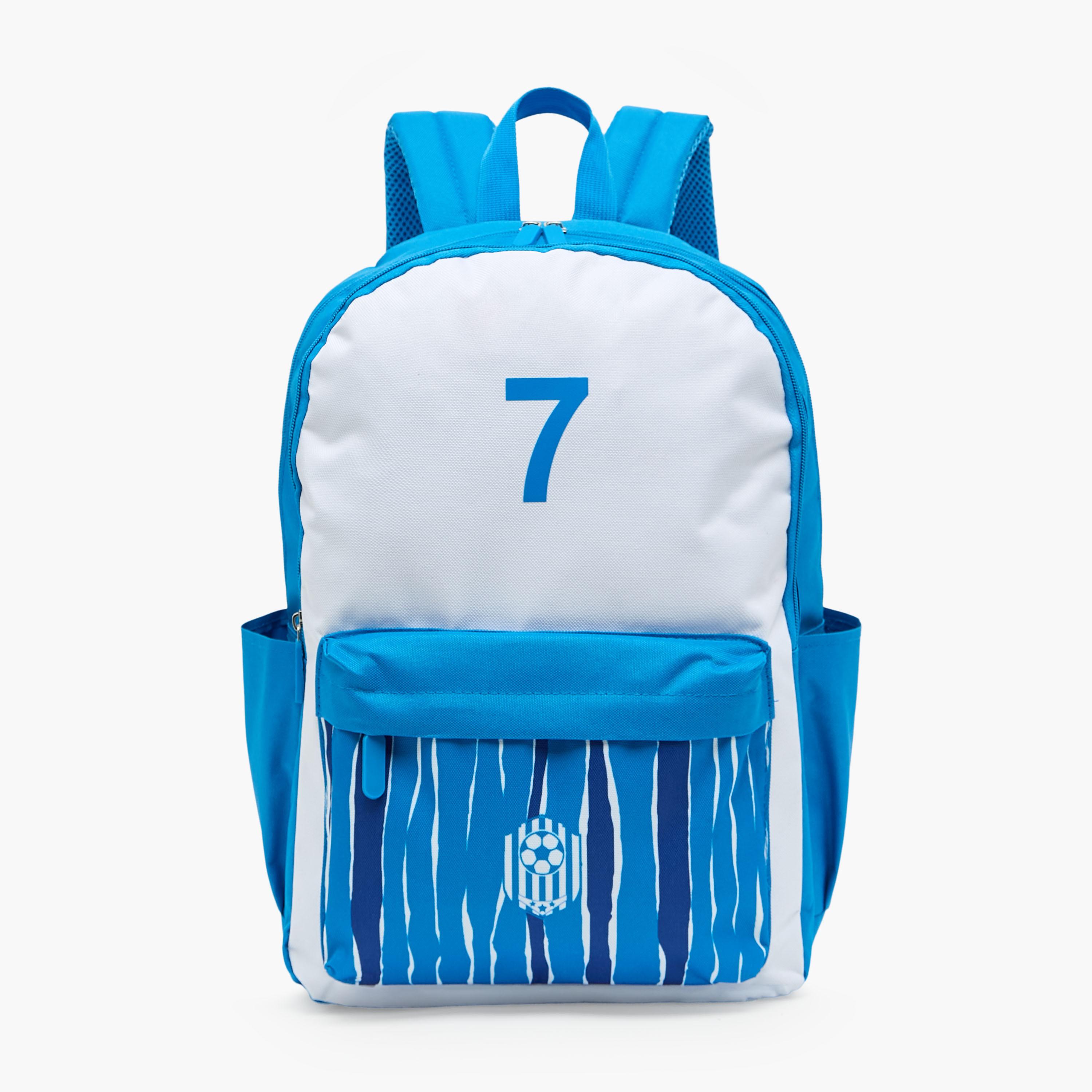 طقم شنطة ظهر مدرسية 4 قطع بطبعات كرة قدم مع شنطة غداء للأولاد من 8 - 13 سنة - 17 بوصة-school-bagsandbackpacks-backpacks-image-2