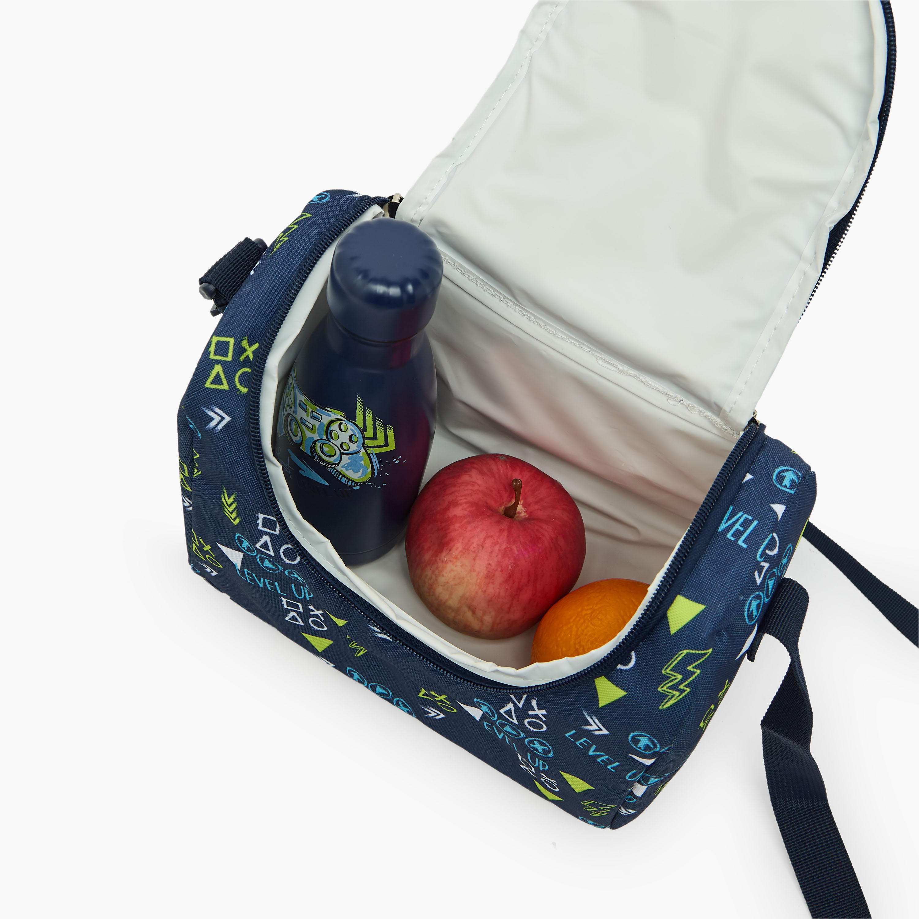 طقم شنطة ظهر مدرسية بطبعات جيمنج 4 قطع مع مقلمة للأولاد من 8 - 13 سنة - 17 بوصة-school-bagsandbackpacks-backpacks-image-10
