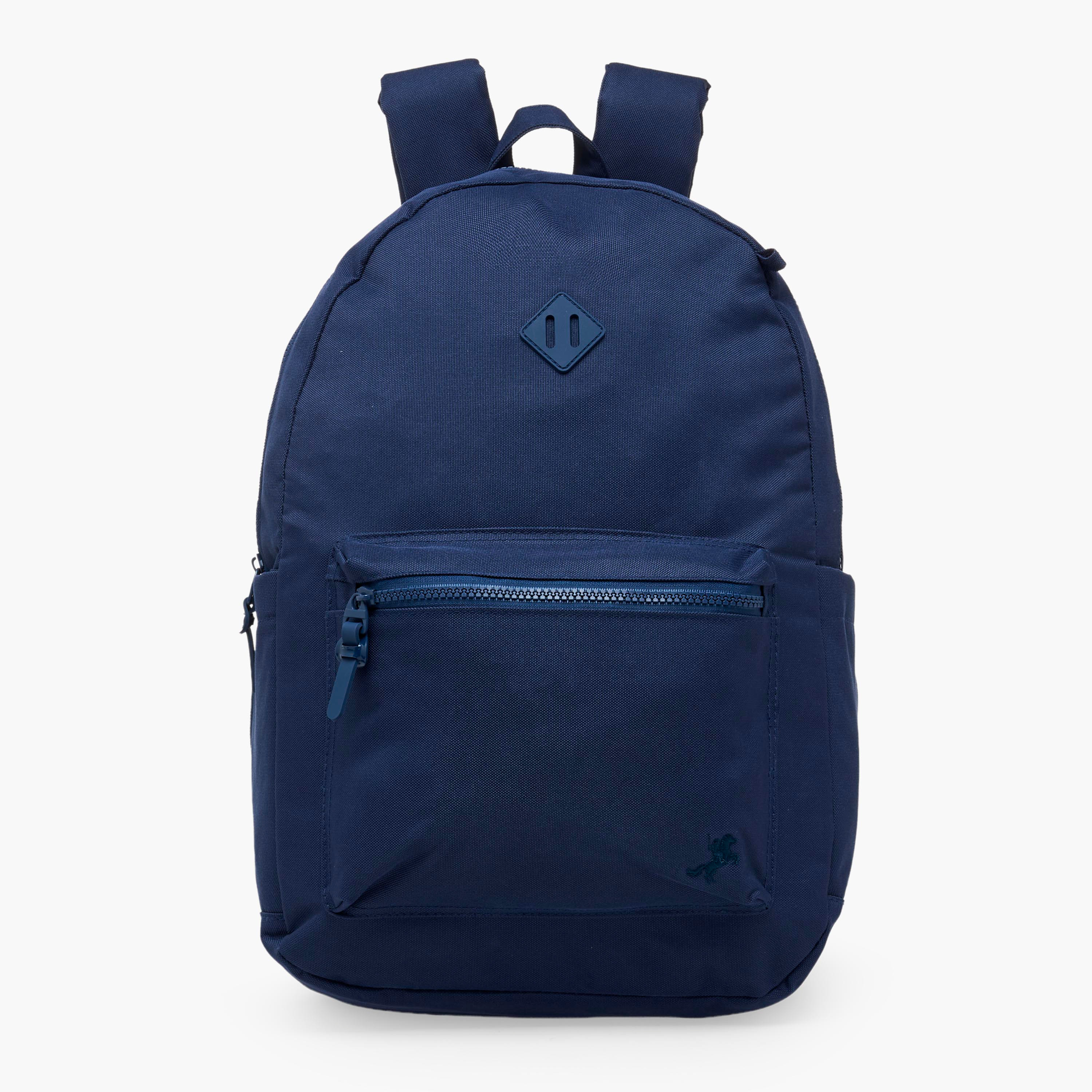 طقم شنطة ظهر مدرسية سادة للأطفال من 8 إلى 13 سنة مع مقلمة وباوتش - 17 بوصة-school-bagsandbackpacks-backpacks-image-4