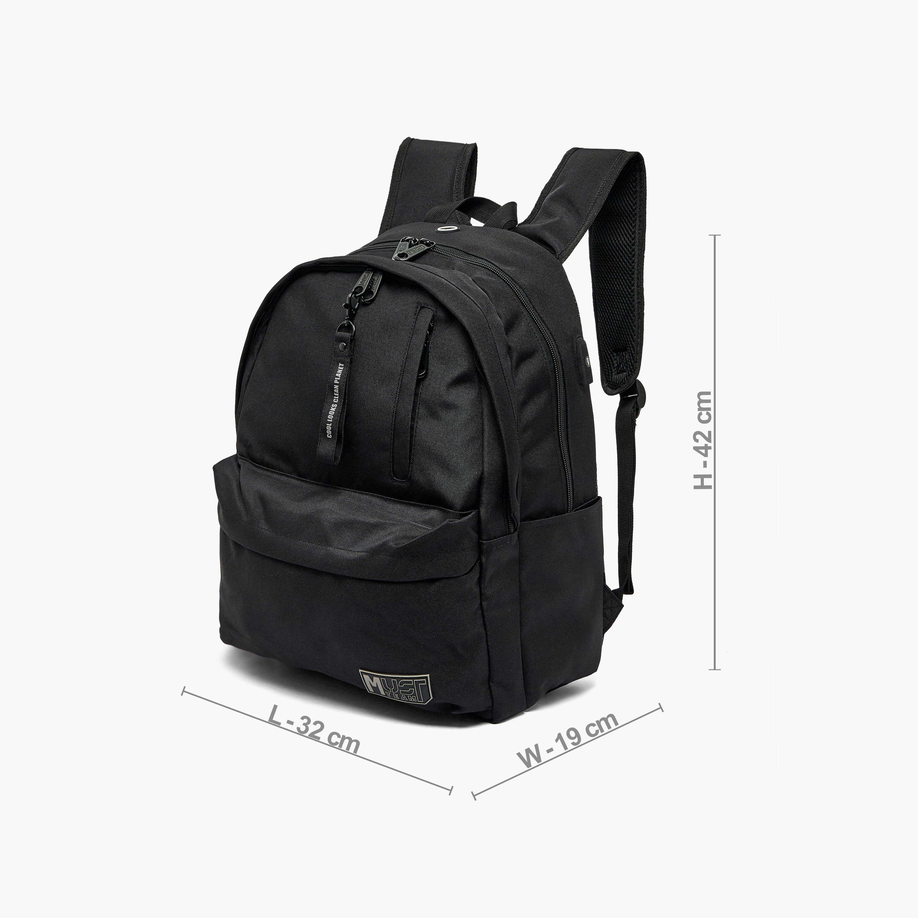 شنطة ظهر سادة للأولاد 8-13 سنة بجيب قارورة مياه من مست تيم - 17 بوصة-school-bagsandbackpacks-backpacks-image-9