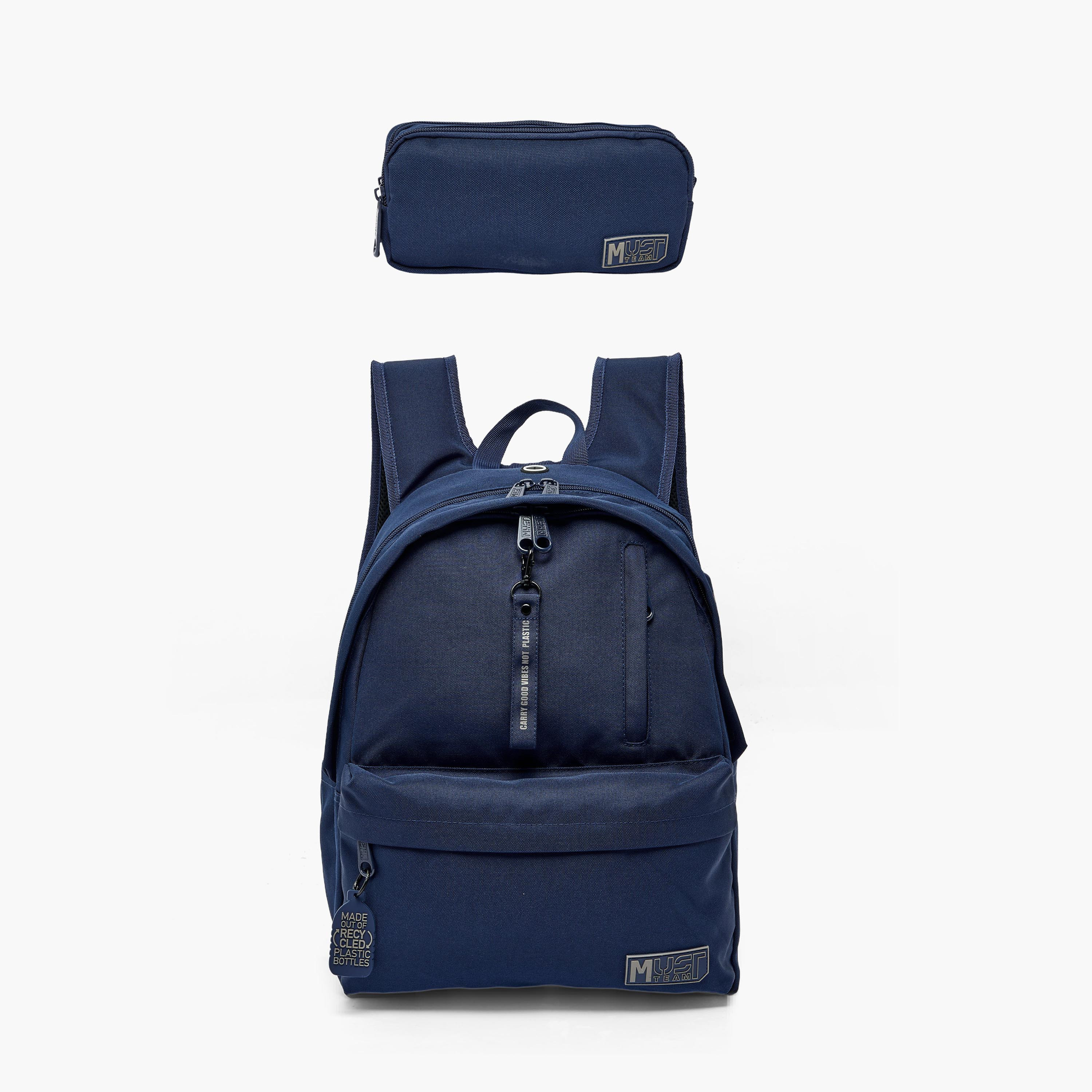 MustTeam Solid Backpack for Boys 8-13 Years with Adjustable Shoulder Straps - 17 inches-school-bagsandbackpacks-backpacks-image-12