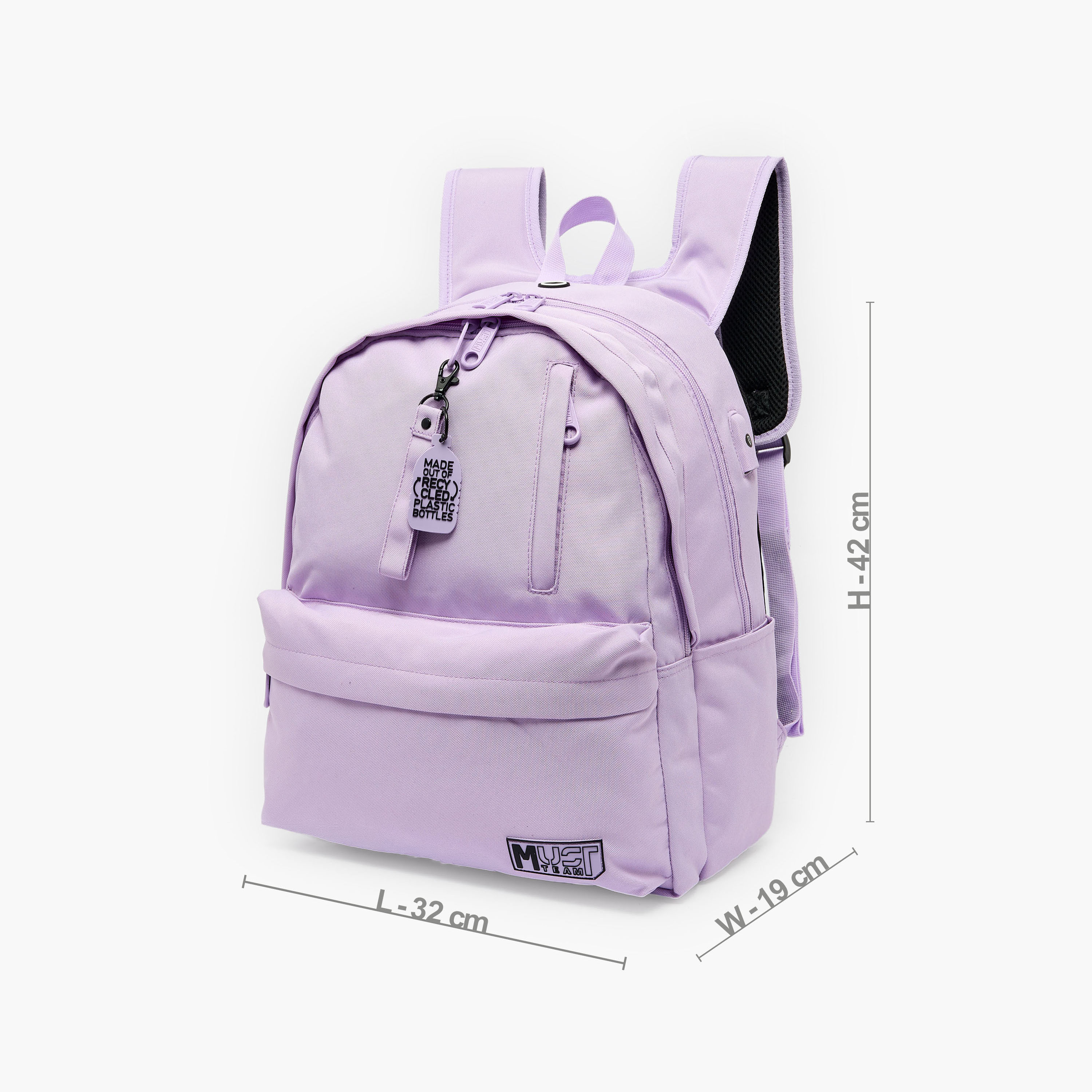 شنطة ظهر سادة للبنات 8-13 سنة بجيب قارورة مياه من مست تيم - 17 بوصة-school-bagsandbackpacks-backpacks-image-8