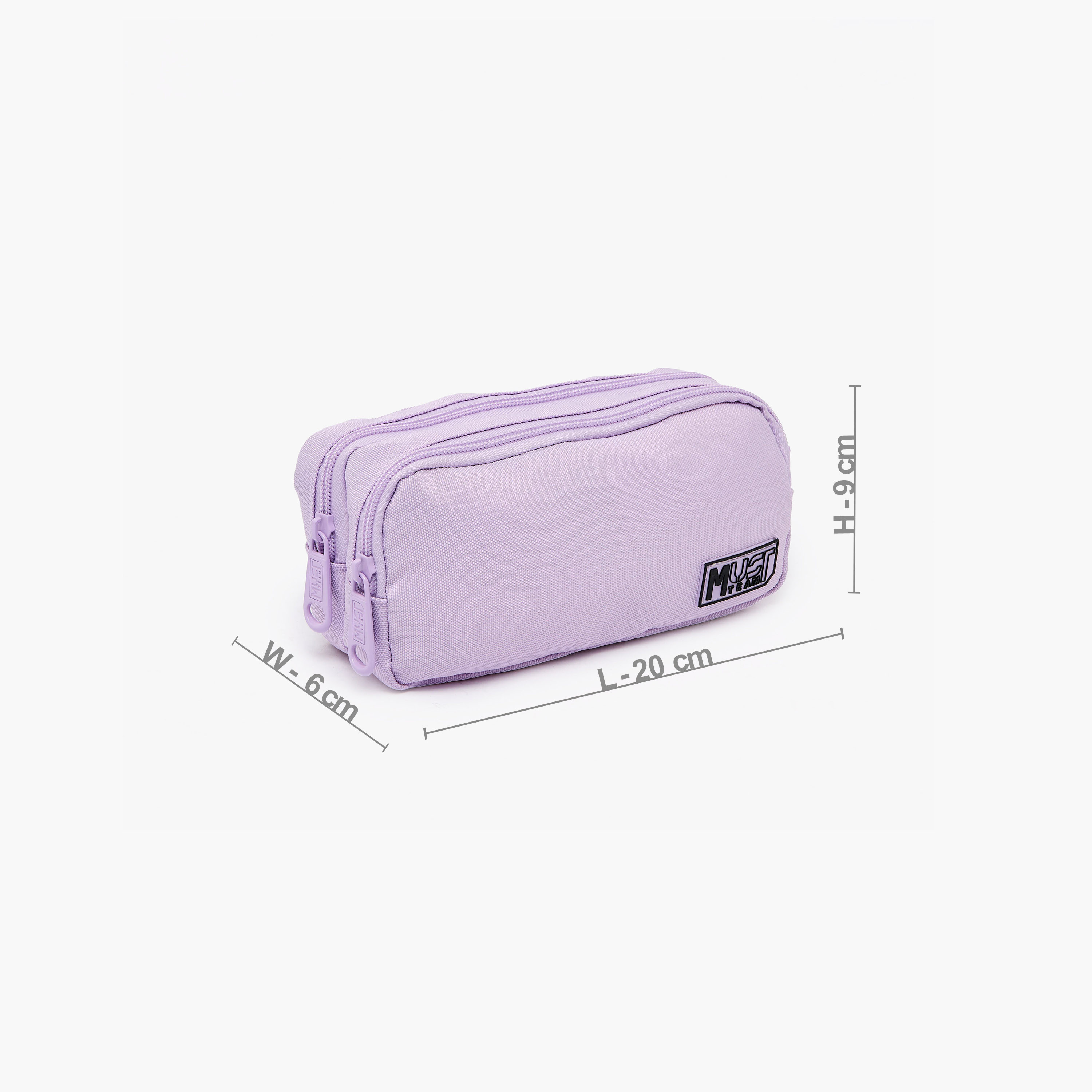 MustTeam Solid Pencil Pouch with 2 Compartments-school-stationery-pencilcases-image-4
