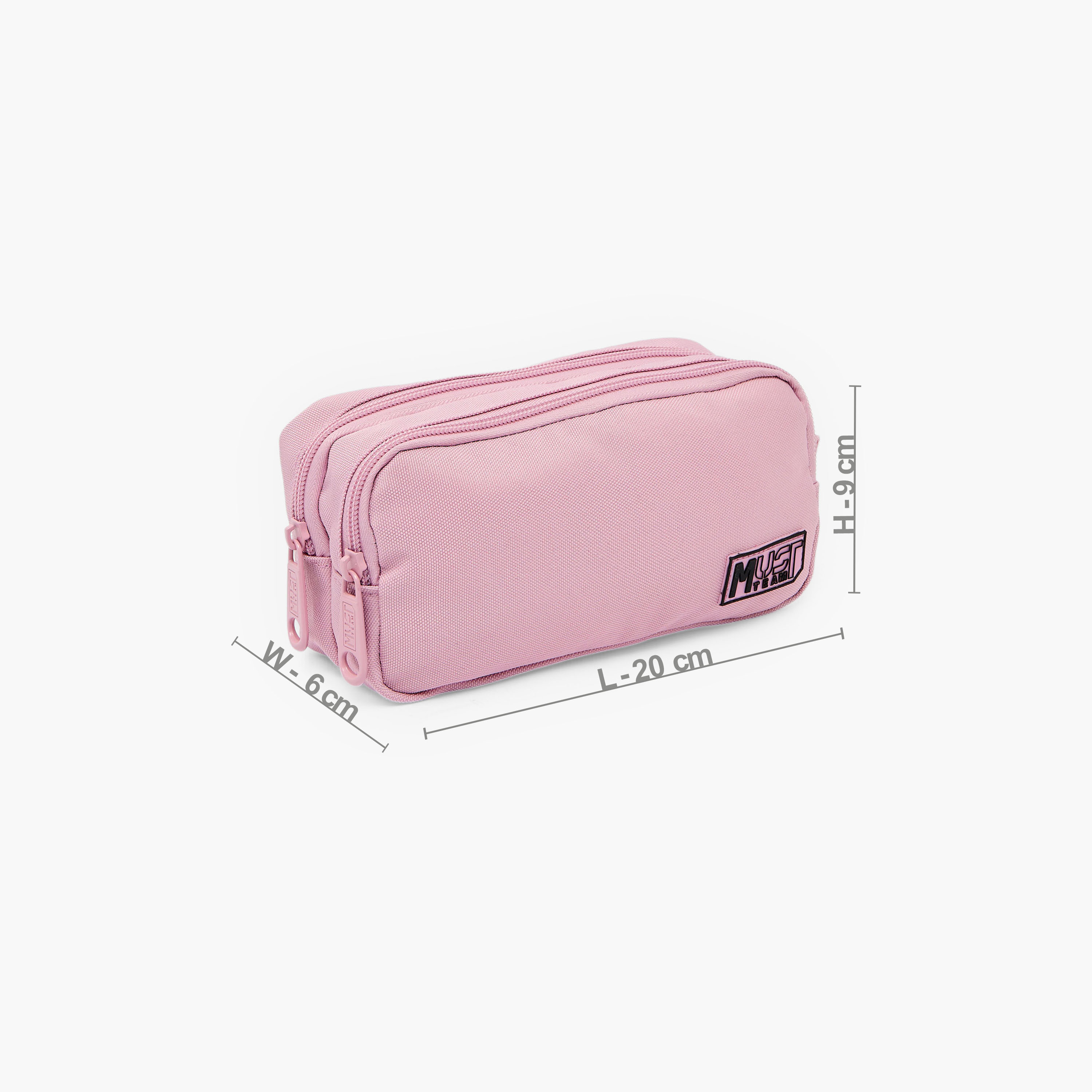 MustTeam Solid Pencil Case with 2 Compartments-school-stationery-pencilcases-image-4