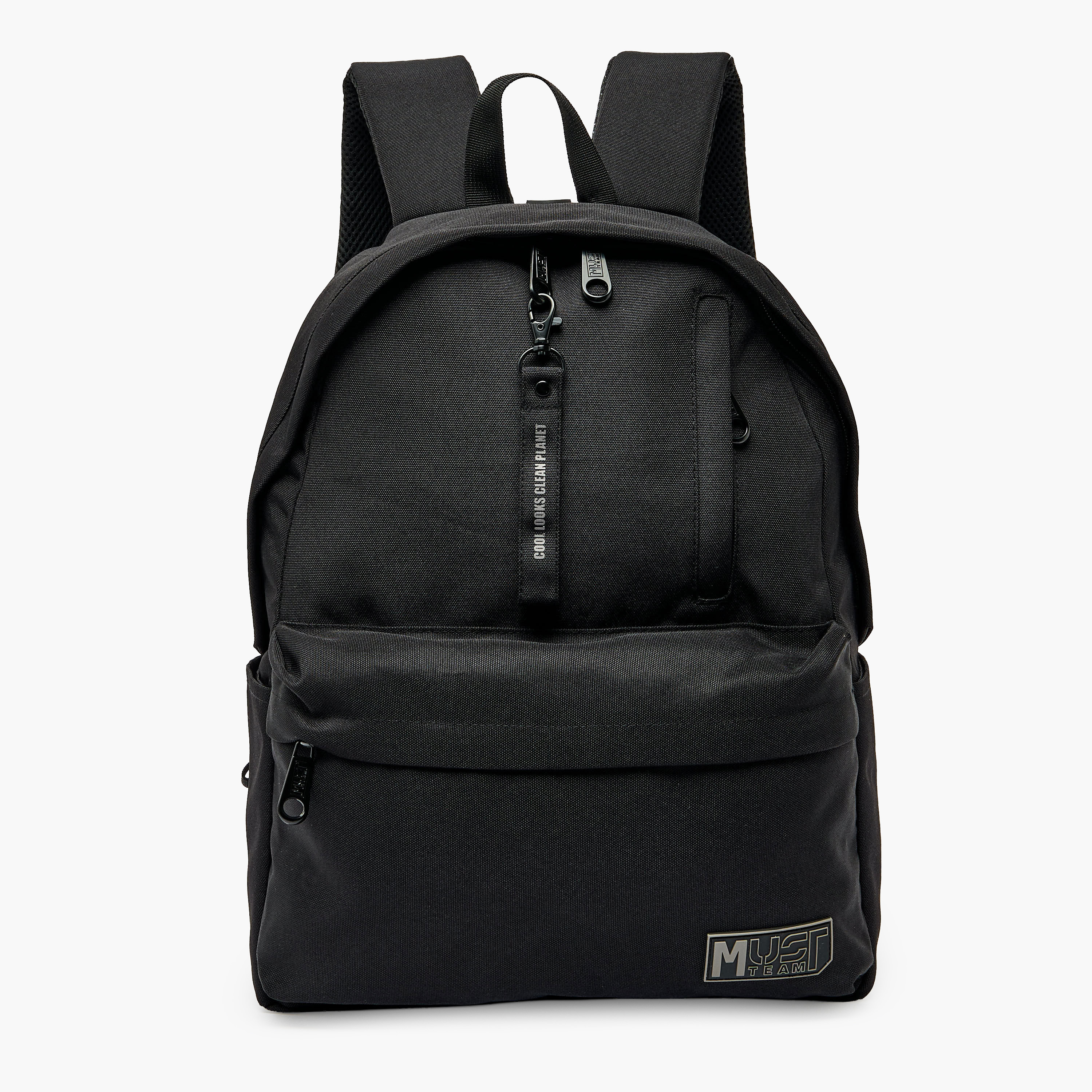 MustTeam Solid Backpack for Boys 8-13 Years with Adjustable Straps - 17 inches-school-bagsandbackpacks-backpacks-image-1