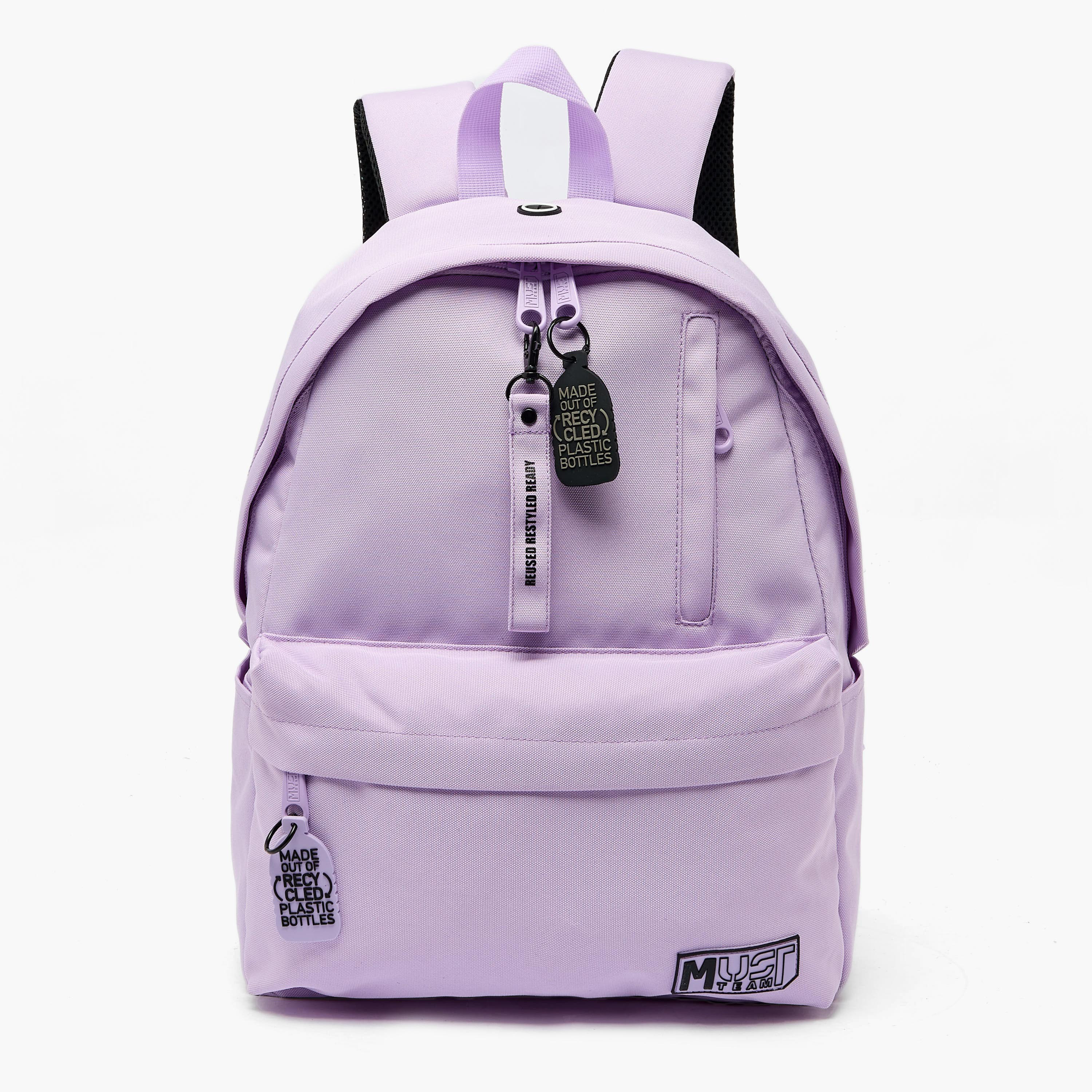 MustTeam Solid Backpack for Girls 8-13 Years with Adjustable Straps - 17 inches-school-bagsandbackpacks-backpacks-image-1