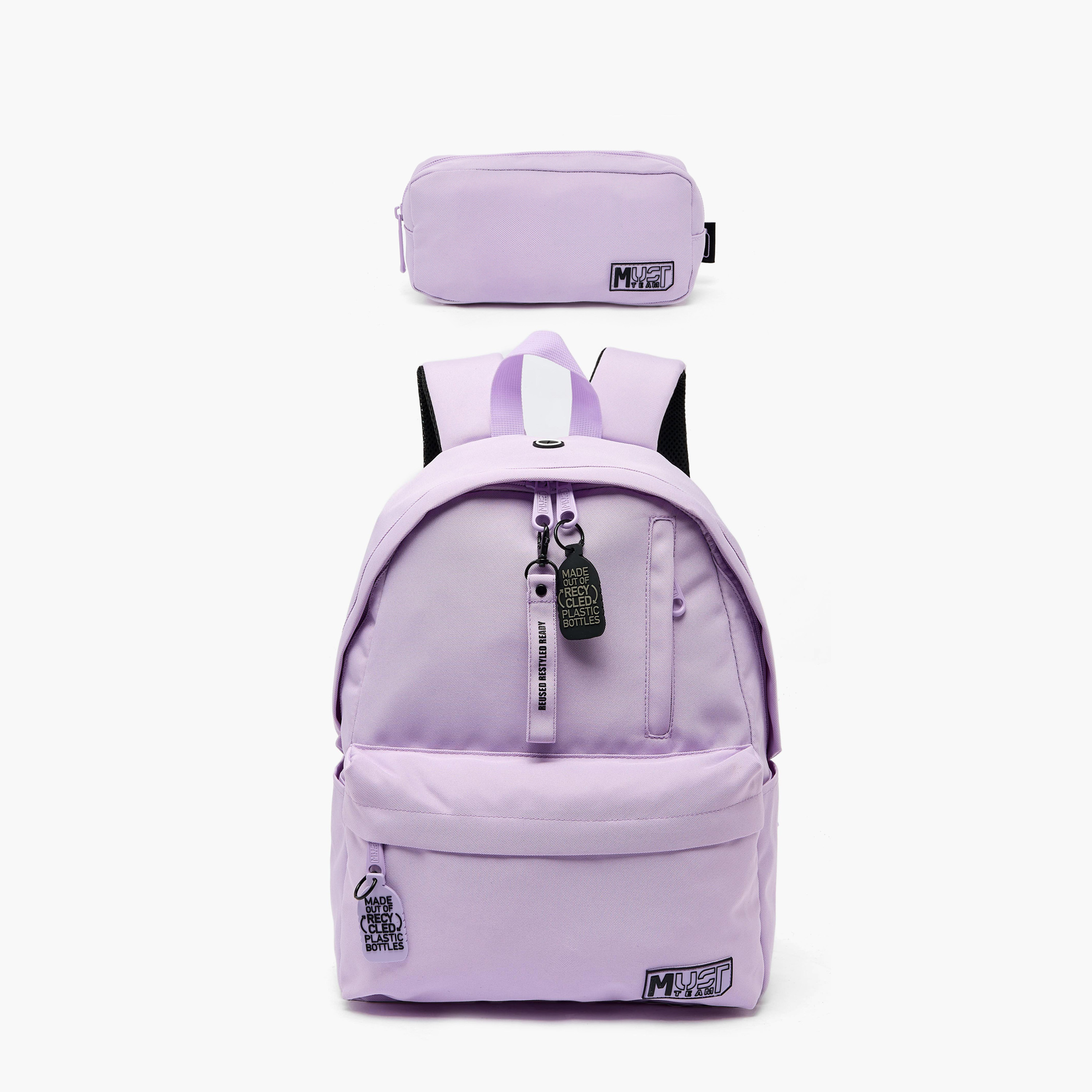 MustTeam Solid Backpack for Girls 8-13 Years with Adjustable Straps - 17 inches-school-bagsandbackpacks-backpacks-image-12