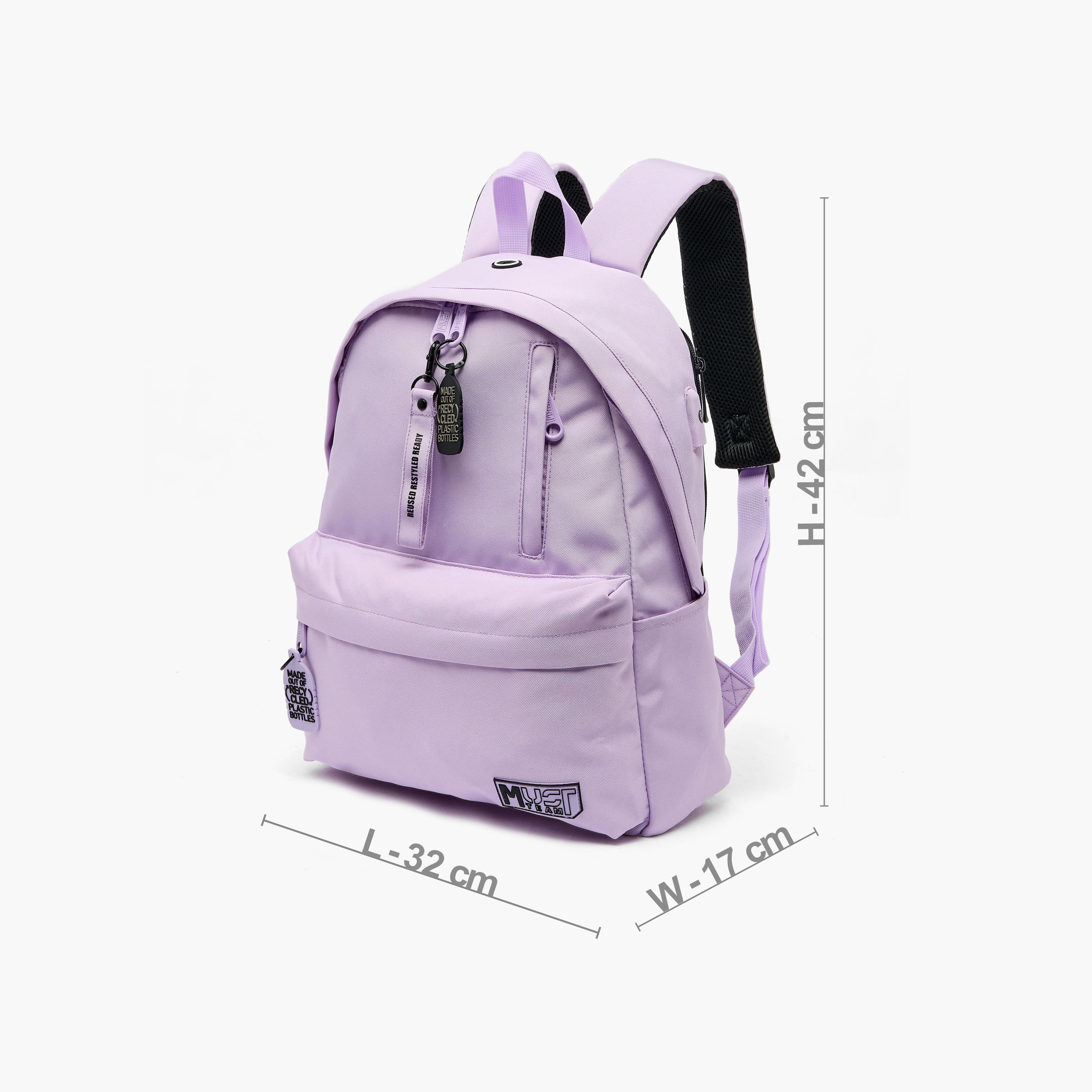 MustTeam Solid Backpack for Girls 8-13 Years with Adjustable Straps - 17 inches-school-bagsandbackpacks-backpacks-image-9