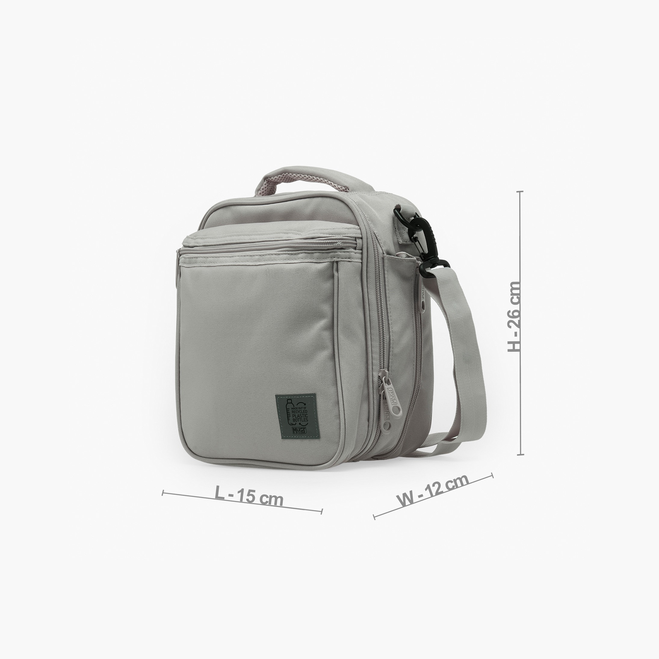 شنطة غداء سادة بحزام قابل للفصل للأولاد من 8 - 13 سنة من ماست تيم-school-lunchessentials-lunchbags-image-7