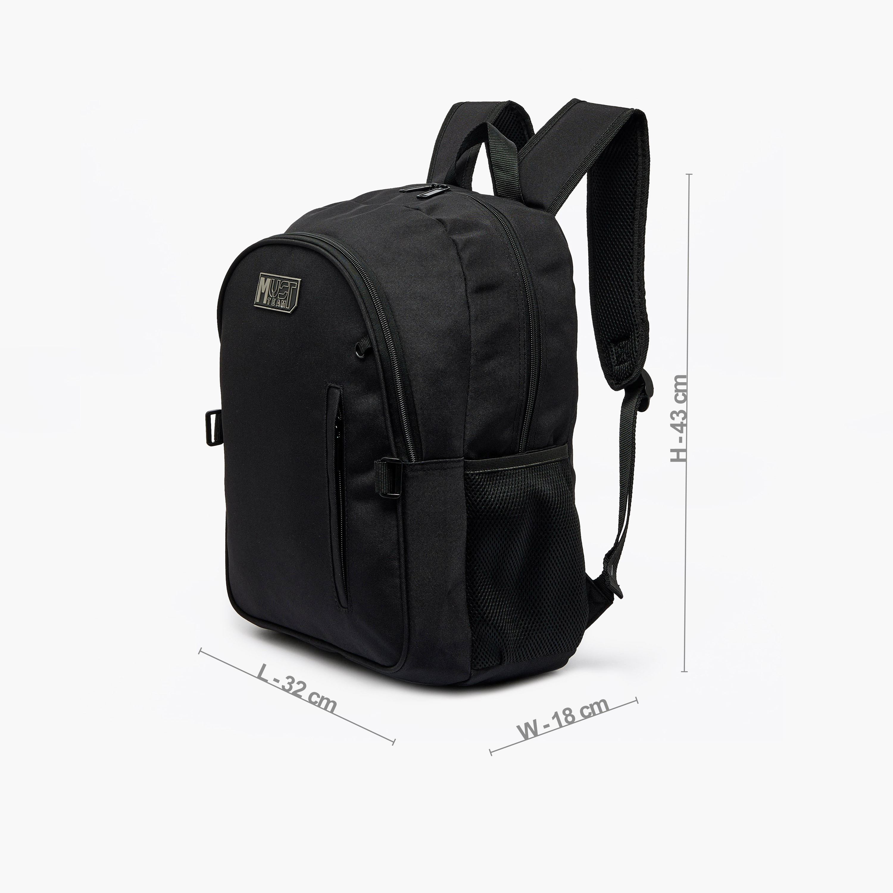 MustTeam Solid 3-Piece School Backpack Set Boys 8-13 Years with Lunch Bag and Pouch - 16 inches-school-bagsandbackpacks-backpacks-image-9