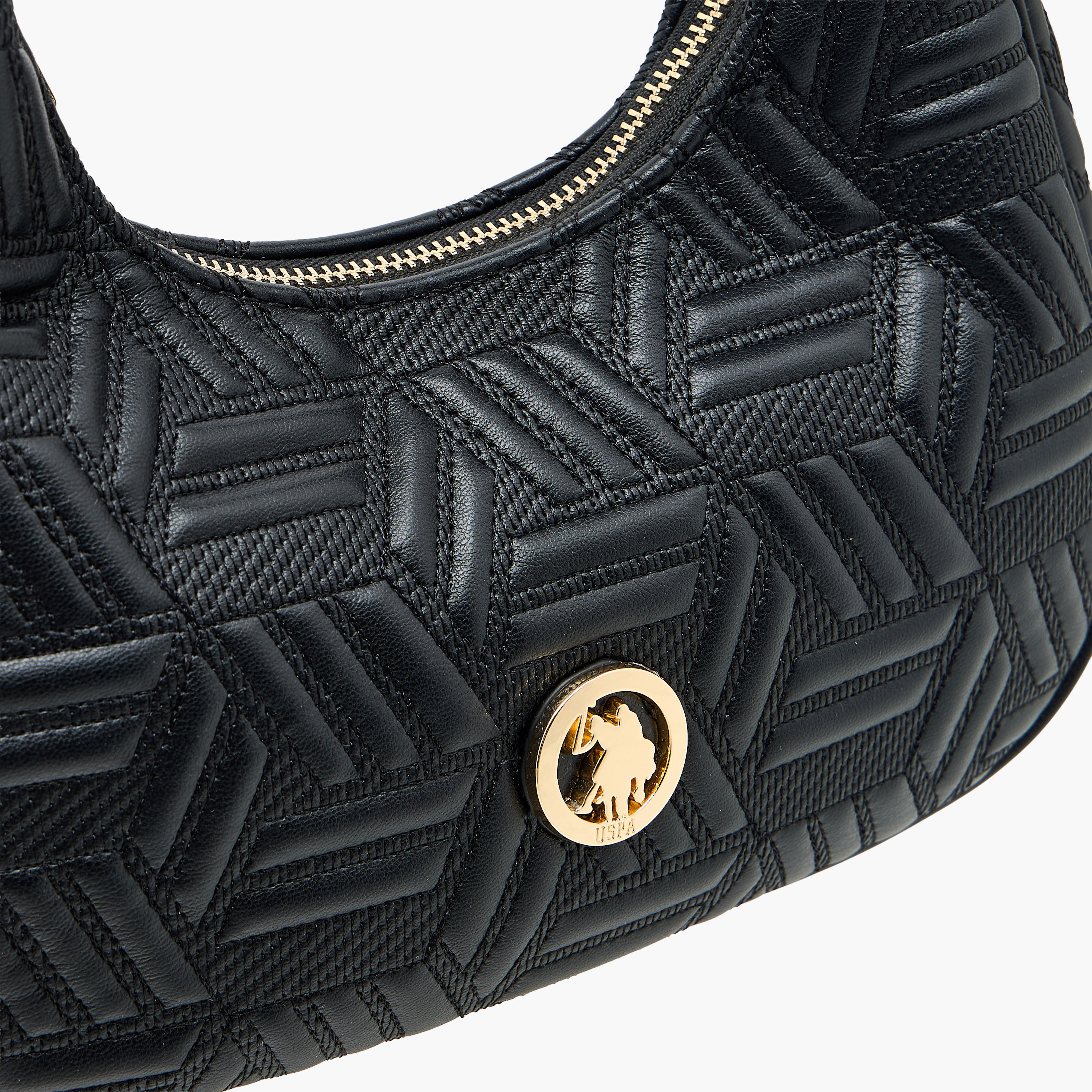 شنطة كتف مبطنة بحزام قابل للفصل من يو إس بولو أسن-women-bagsandwallets-handbags-image-5