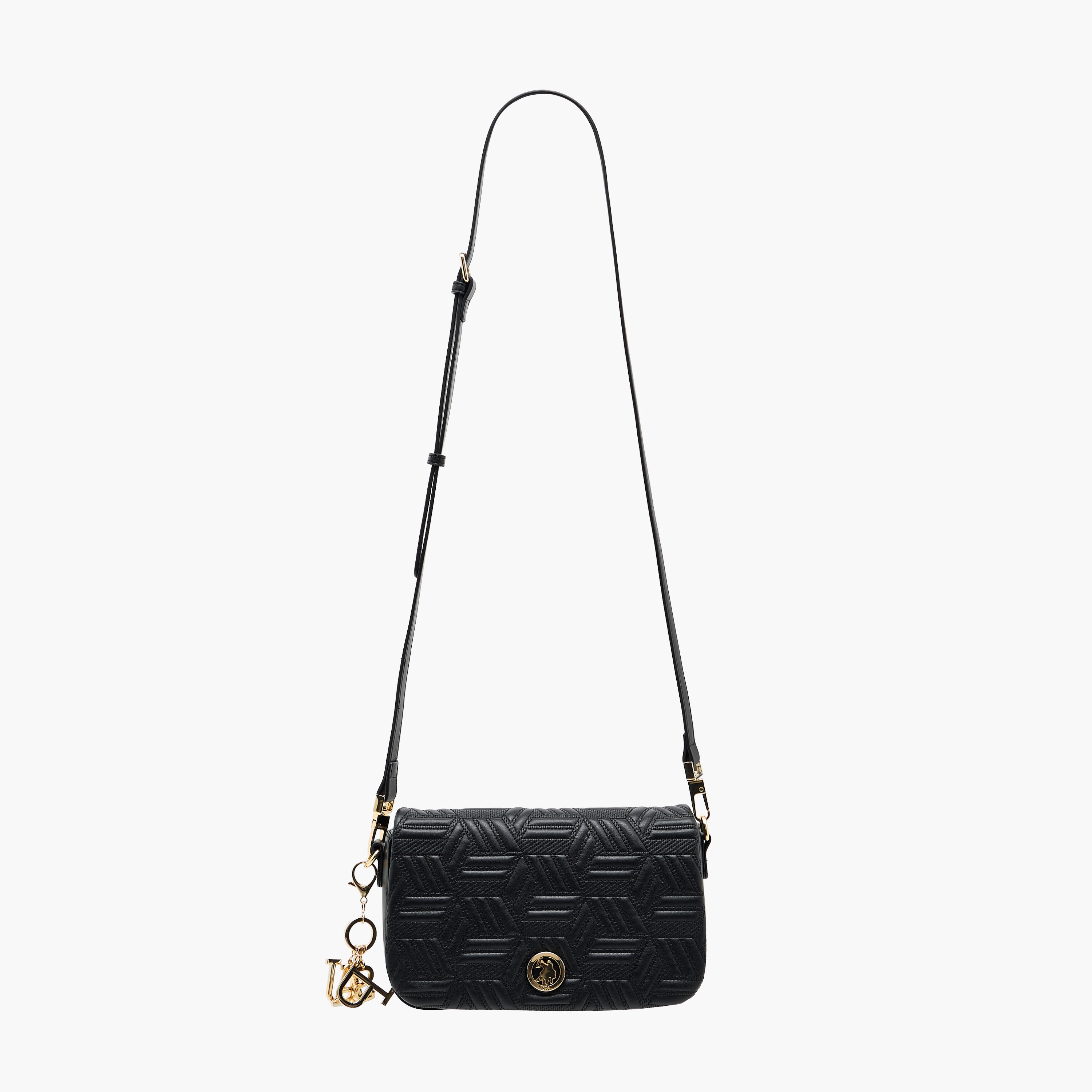 US POLO ASSN. Quilted Crossbody Bag with Adjustable Strap-women-bagsandwallets-handbags-image-3