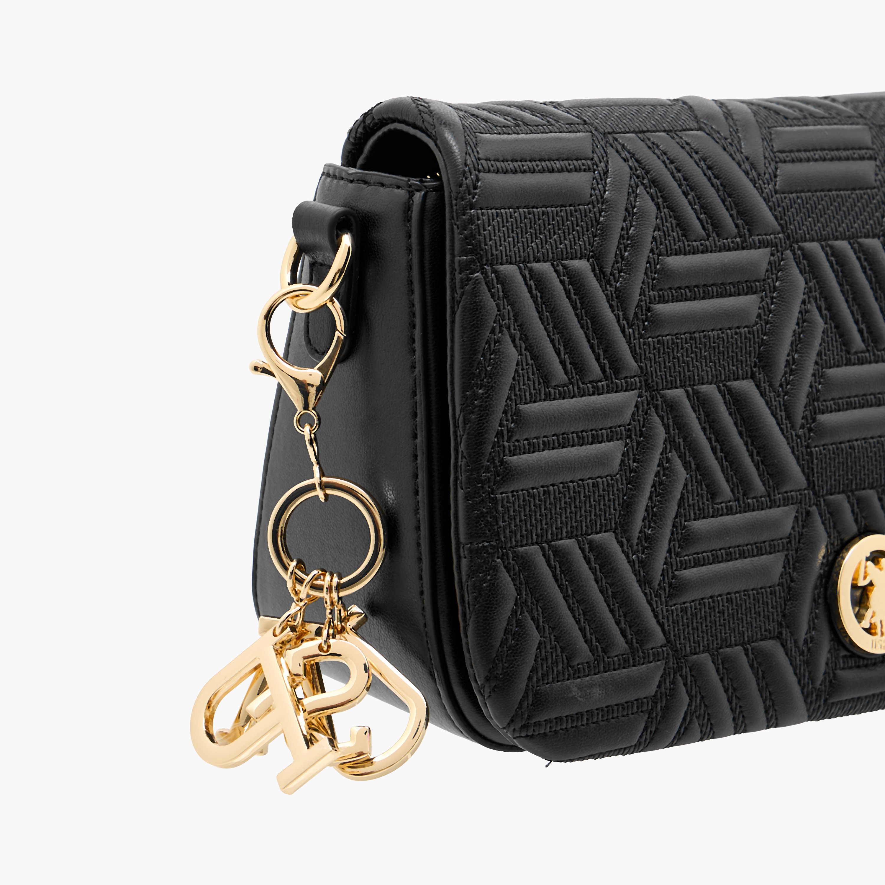 US POLO ASSN. Quilted Crossbody Bag with Adjustable Strap-women-bagsandwallets-handbags-image-6