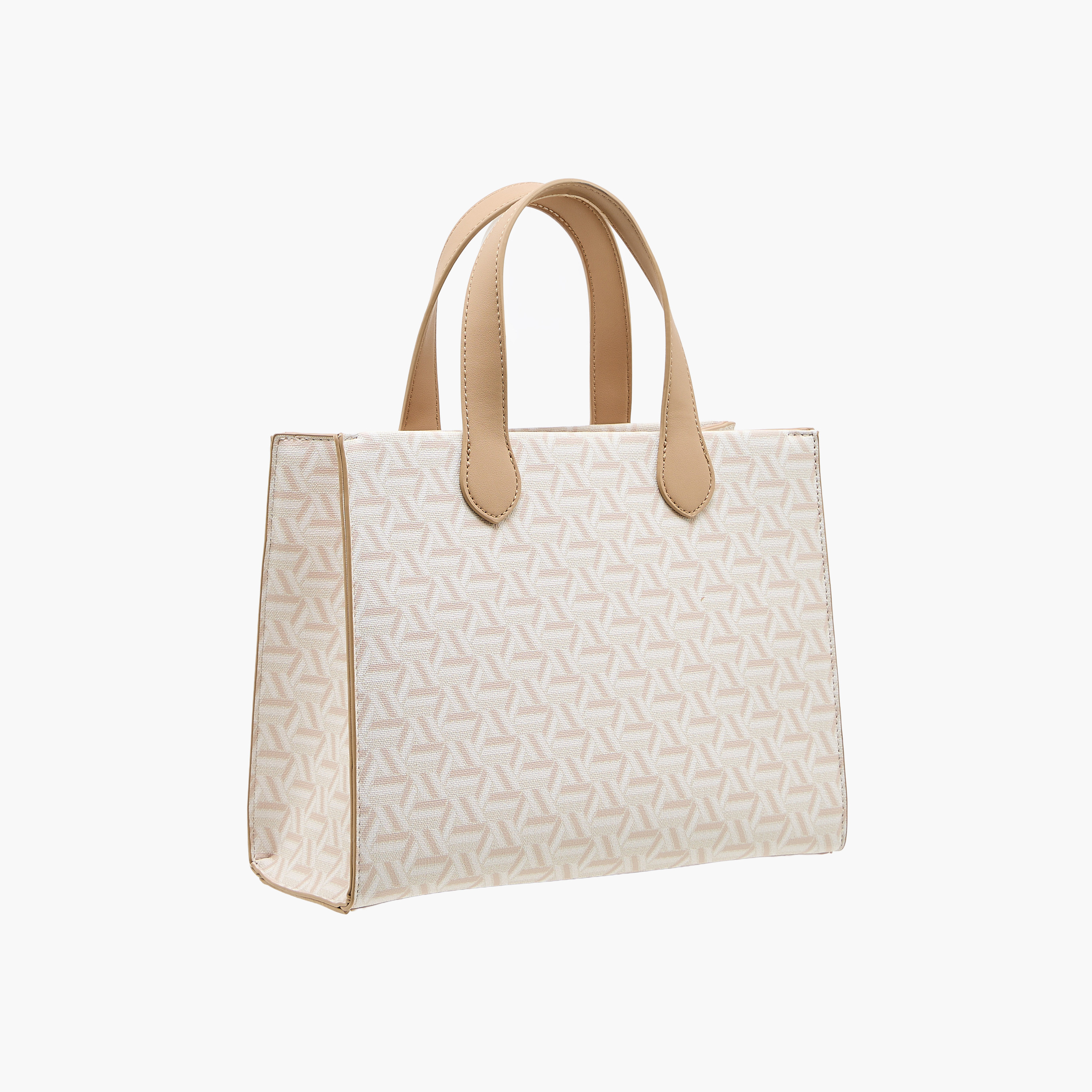 US POLO ASSN. Geometric Print Tote Bag with Detachable Strap-women-bagsandwallets-handbags-image-4