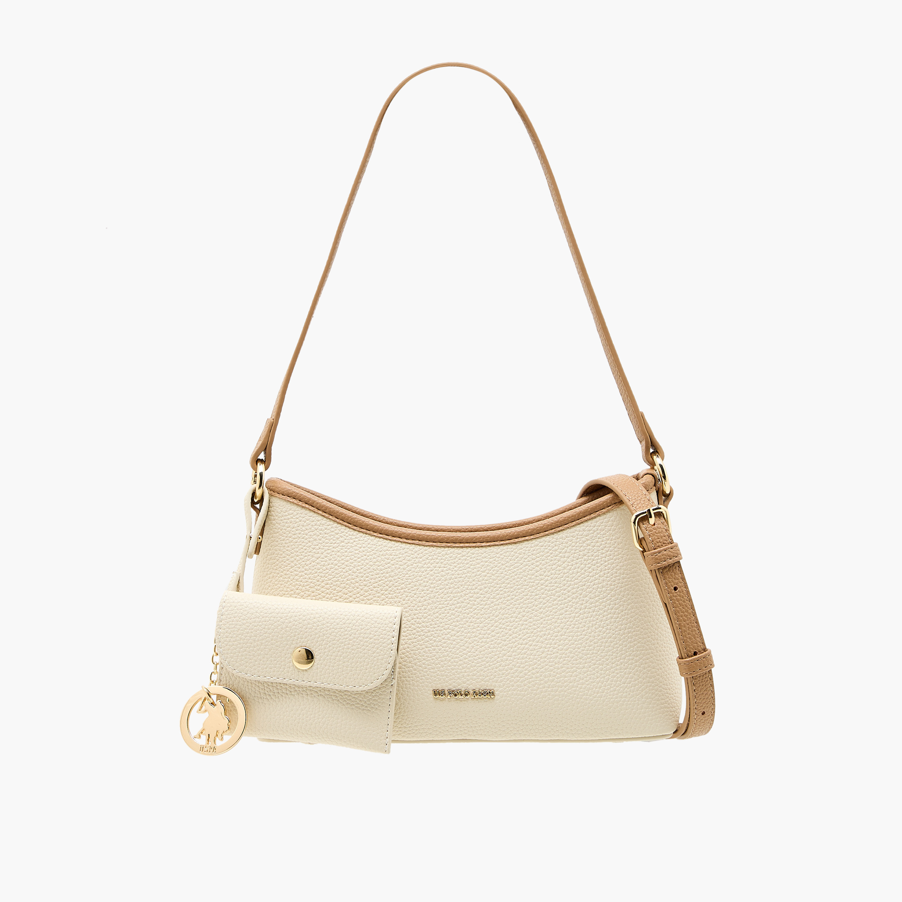 US POLO ASSN. Textured Shoulder Bag with Coin Pouch-women-bagsandwallets-handbags-image-1