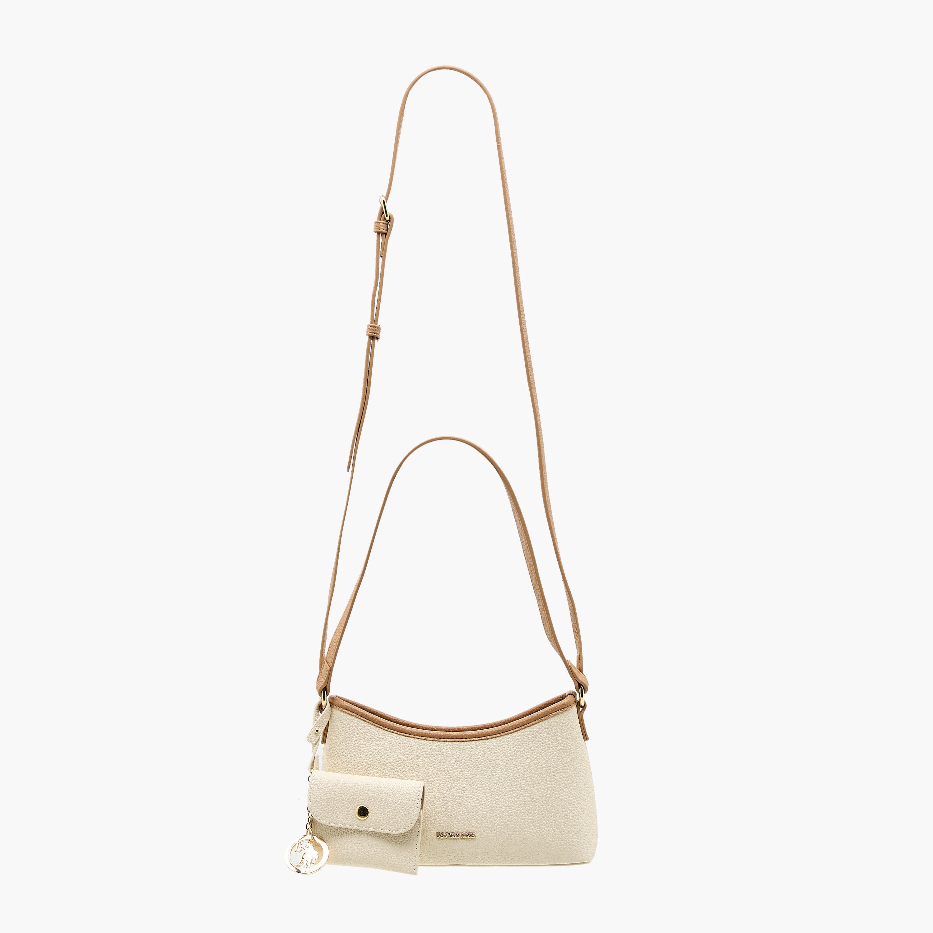 US POLO ASSN. Textured Shoulder Bag with Coin Pouch-women-bagsandwallets-handbags-image-3