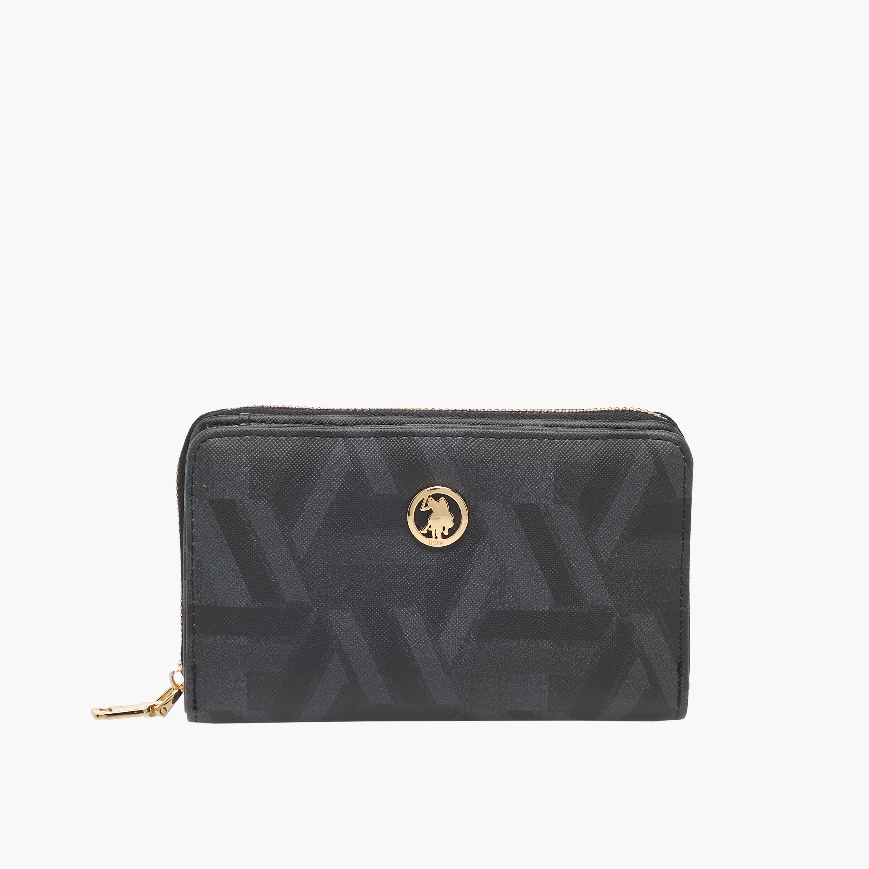 محفظة بطبعات هندسية وسحاب إغلاق من يو أس بولو أسن-women-bagsandwallets-wallets-image-1