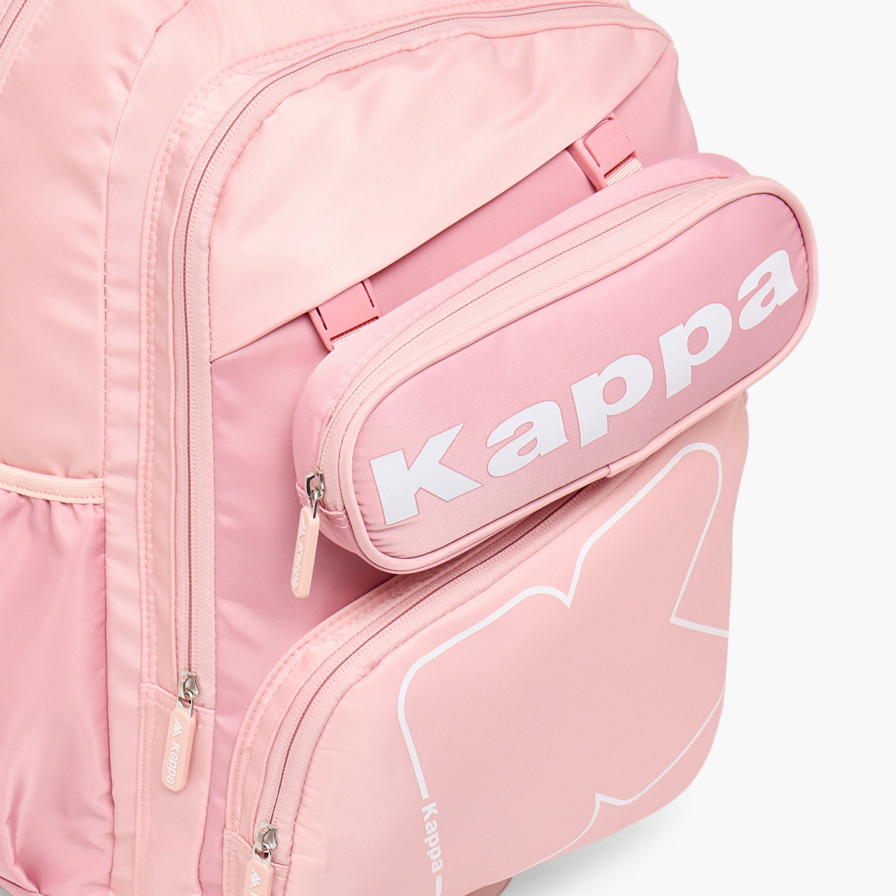 Kappa Logo Print 3-Piece School Backpack Set for Kids 13 Years+ with Lunch Bag and Pencil Pouch-school-bagsandbackpacks-backpacks-image-6