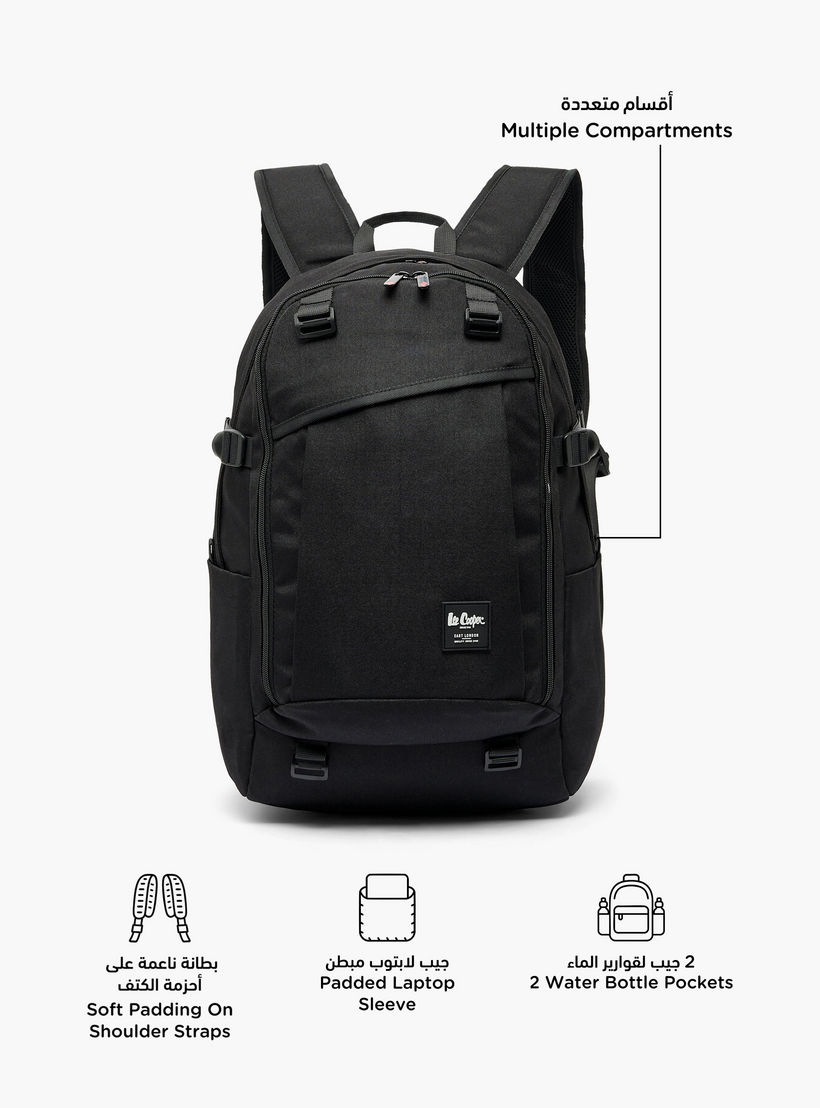 شنطة ظهر مدرسية سادة بأحزمة كتف مبطنة للأطفال بعمر 13 سنة فأكثر من لي كوبر-boys-accessories-bagsandbackpacks-image-2