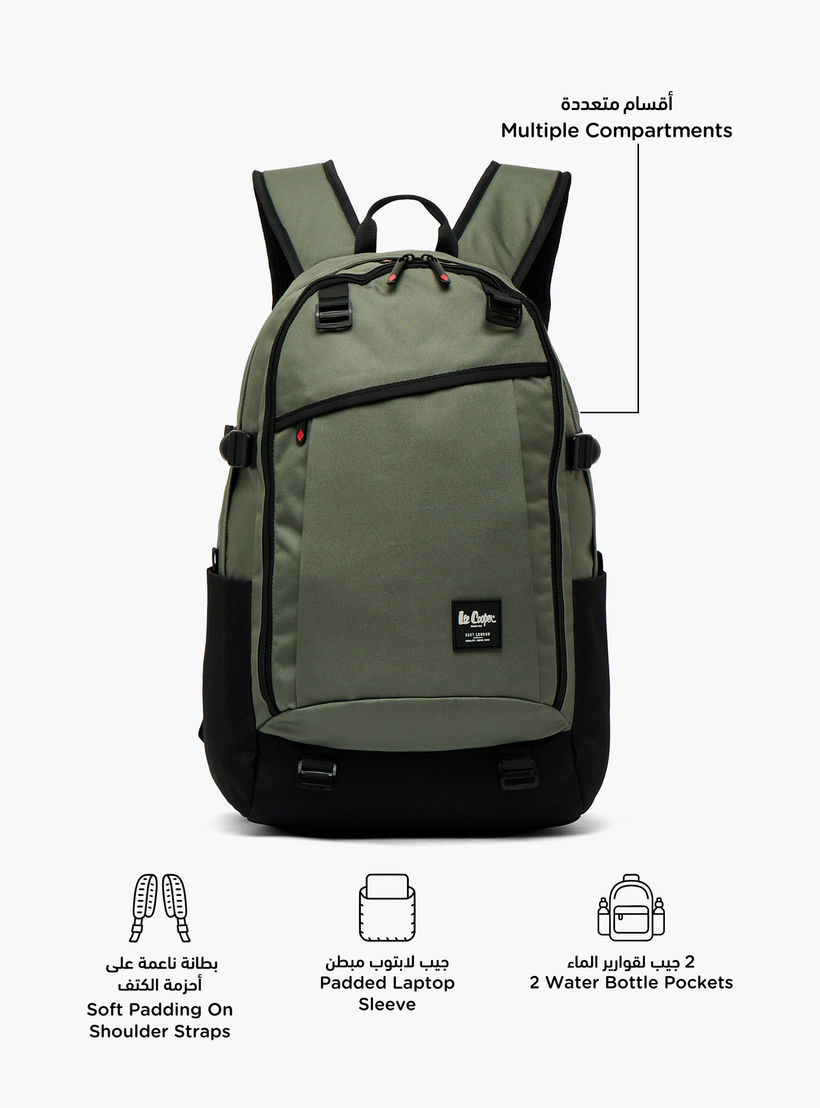 شنطة ظهر مدرسية سادة بأحزمة كتف مبطنة للأطفال بعمر 13 سنة فأكثر من لي كوبر-boys-accessories-bagsandbackpacks-image-2