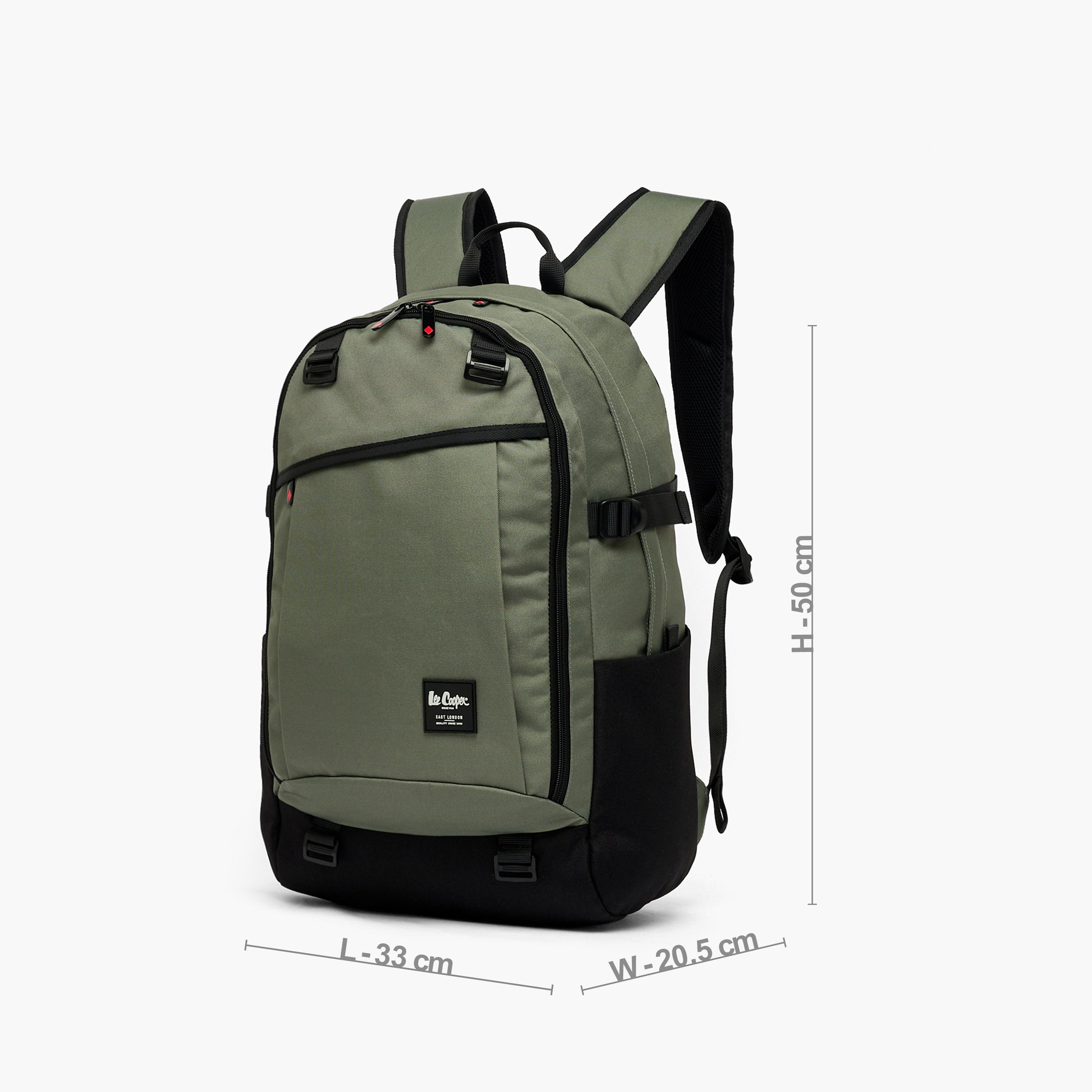 شنطة ظهر مدرسية سادة بأحزمة كتف مبطنة للأطفال بعمر 13 سنة فأكثر من لي كوبر-boys-accessories-bagsandbackpacks-image-5