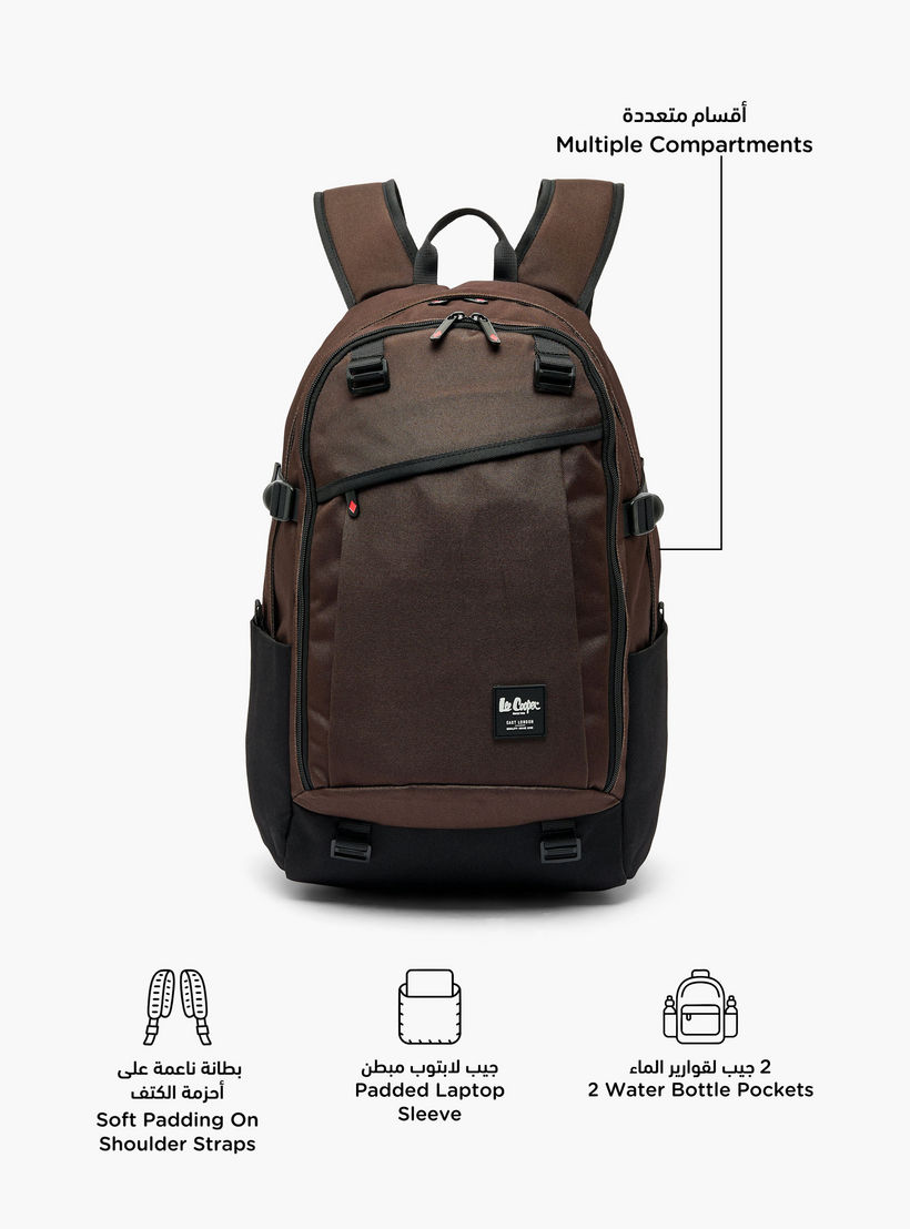شنطة ظهر مدرسية سادة بأحزمة كتف مبطنة للأطفال بعمر 13 سنة فأكثر من لي كوبر-boys-accessories-bagsandbackpacks-image-2