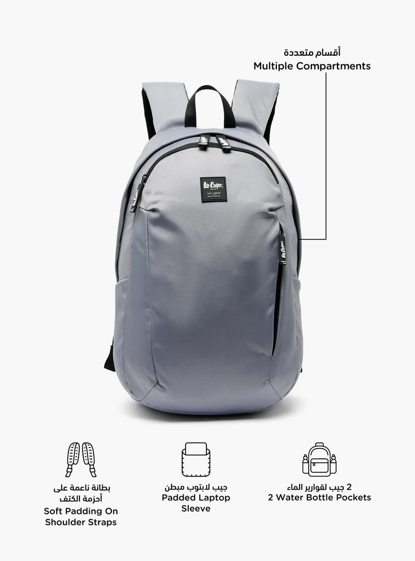 شنطة ظهر سادة بأحزمة كتف مبطنة للأطفال بعمر 13 سنة فما فوق من لي كوبر-boys-accessories-bagsandbackpacks-image-2