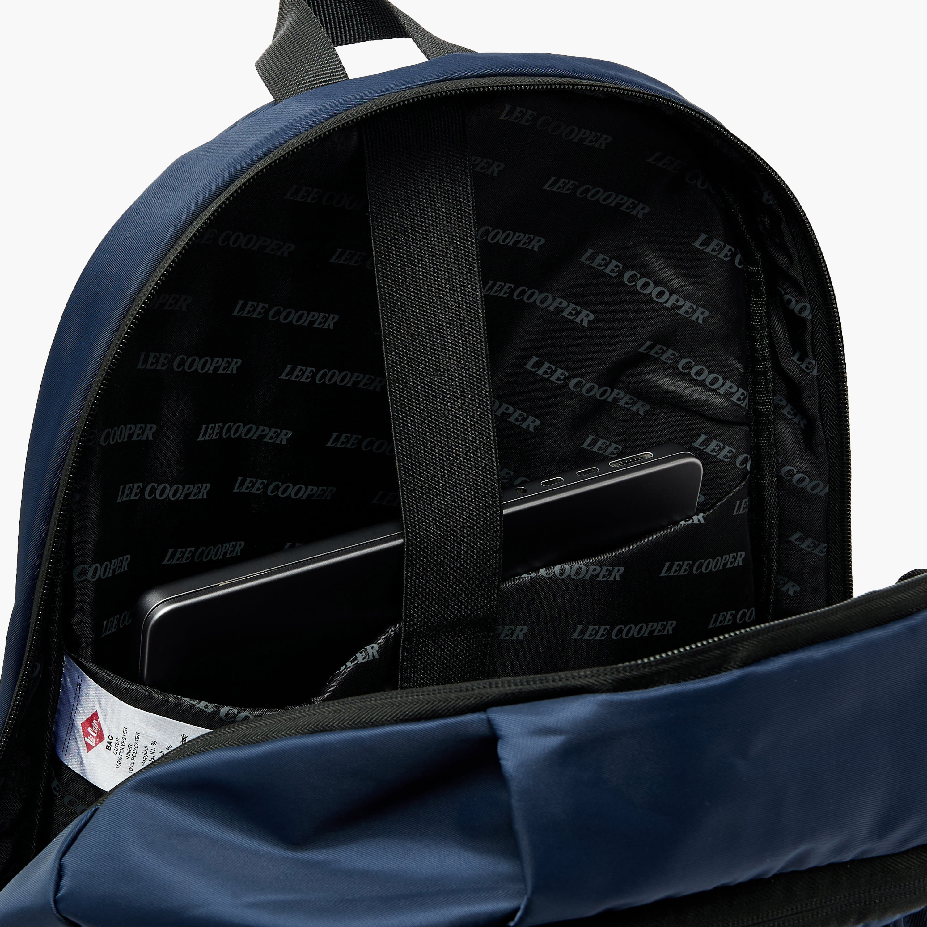 شنطة ظهر سادة بحمالات كتف مبطنة للأطفال من سن 13 سنة من لي كوبر-boys-accessories-bagsandbackpacks-image-4