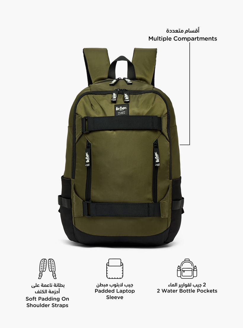 شنطة ظهر سادة بحمالات كتف مبطنة للأطفال من سن 13 سنة من لي كوبر-boys-accessories-bagsandbackpacks-image-2