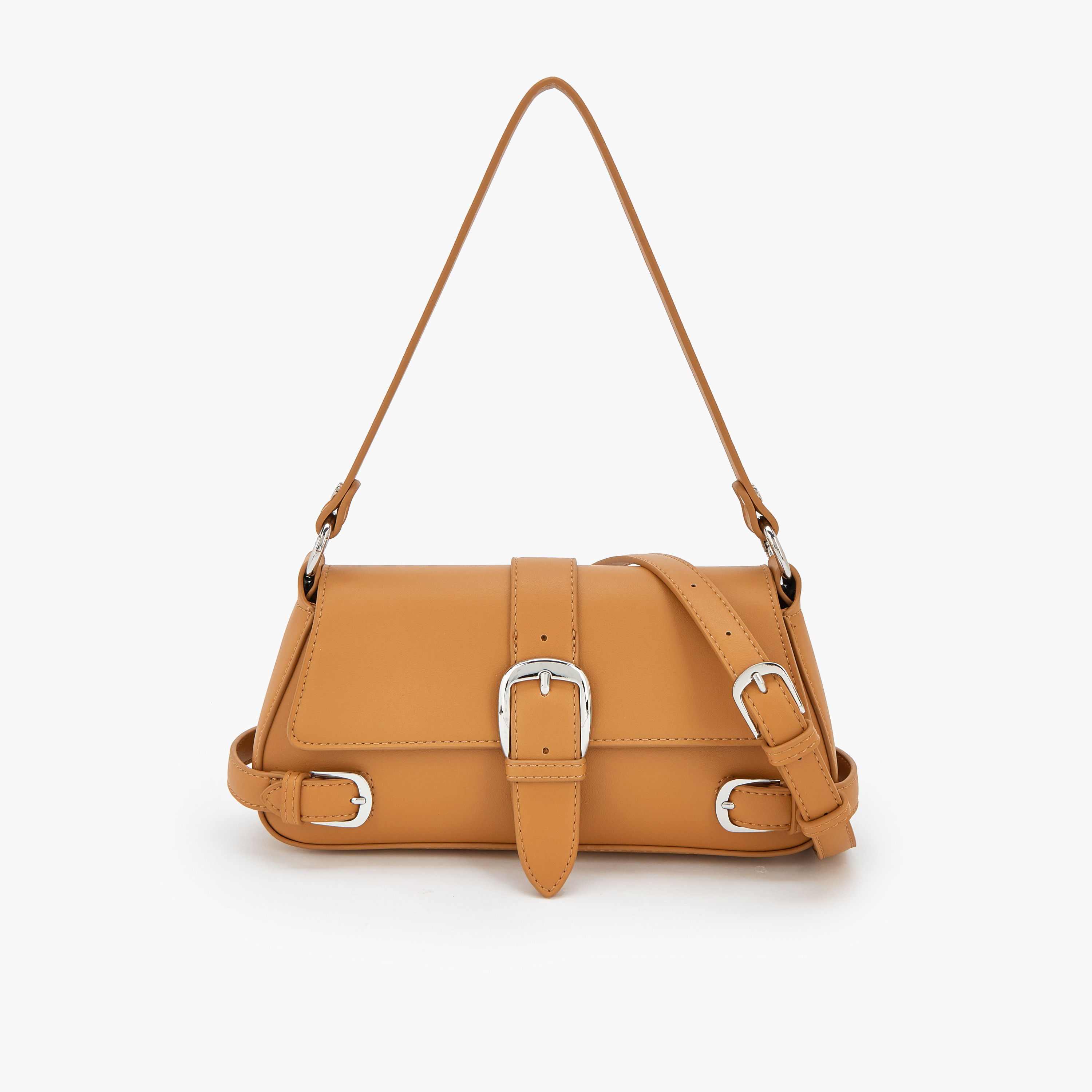 Celeste Buckle Detail Crossbody Bag with Magnetic Flap Closure-women-bagsandwallets-handbags-image-1