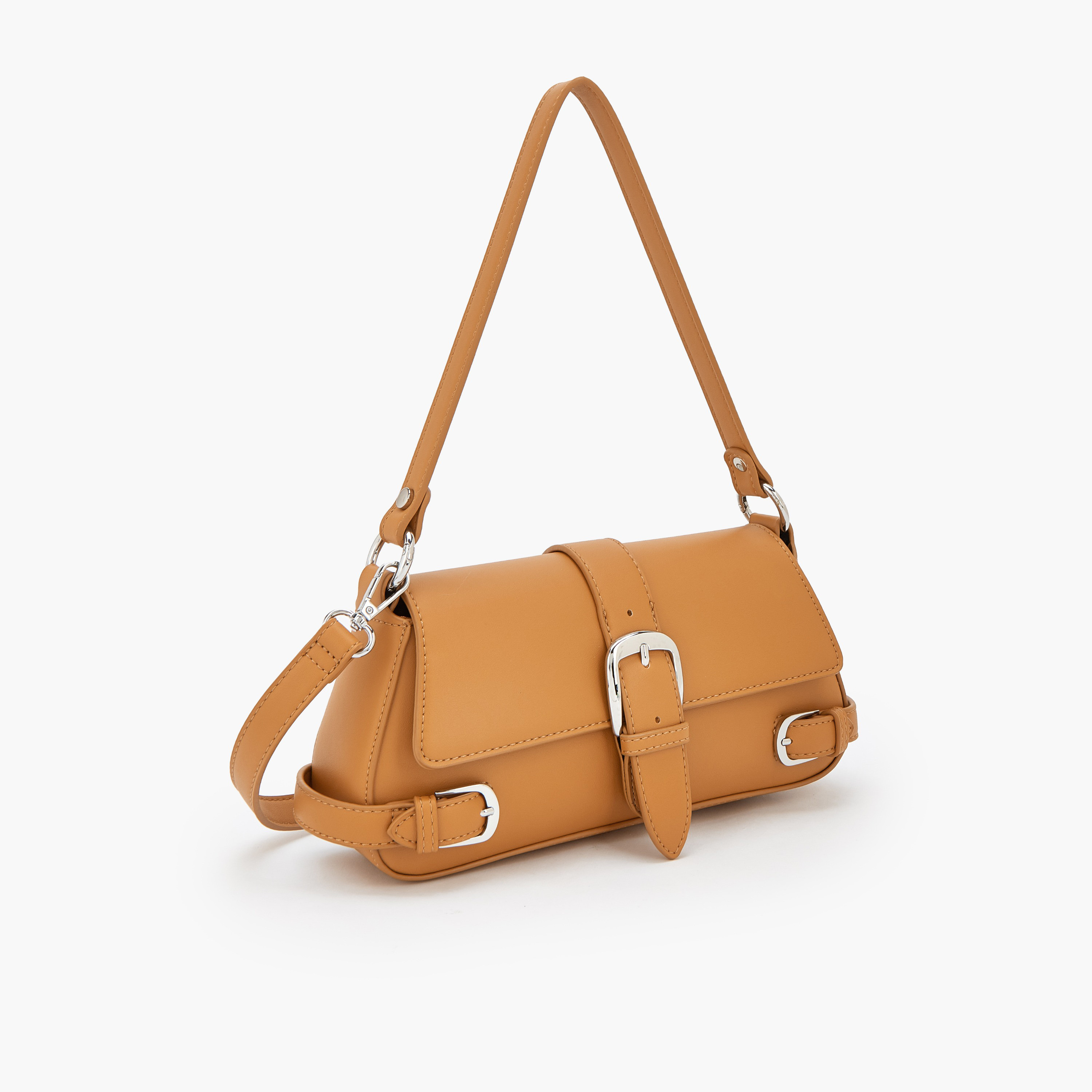 Celeste Buckle Detail Crossbody Bag with Magnetic Flap Closure-women-bagsandwallets-handbags-image-3