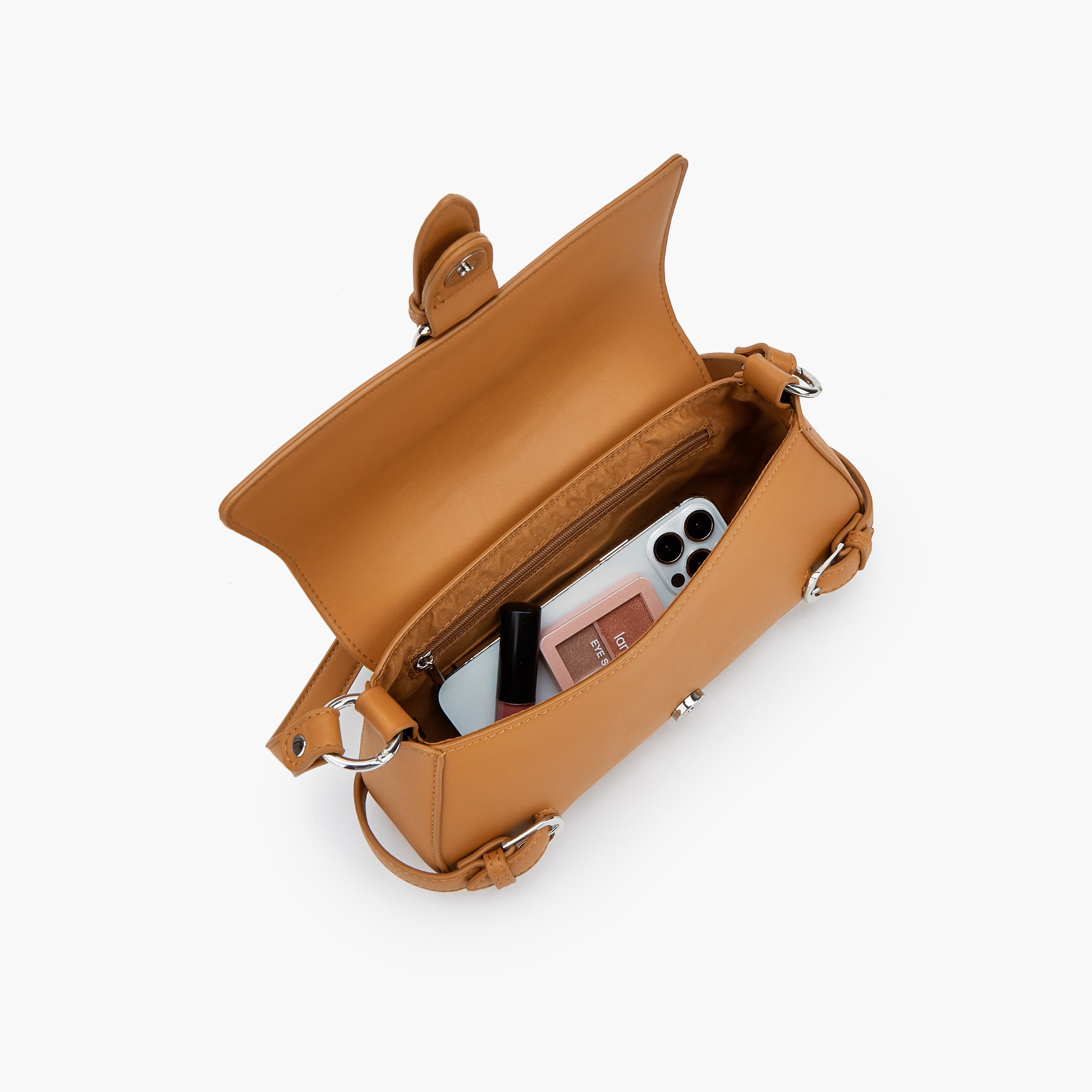 Celeste Buckle Detail Crossbody Bag with Magnetic Flap Closure-women-bagsandwallets-handbags-image-7