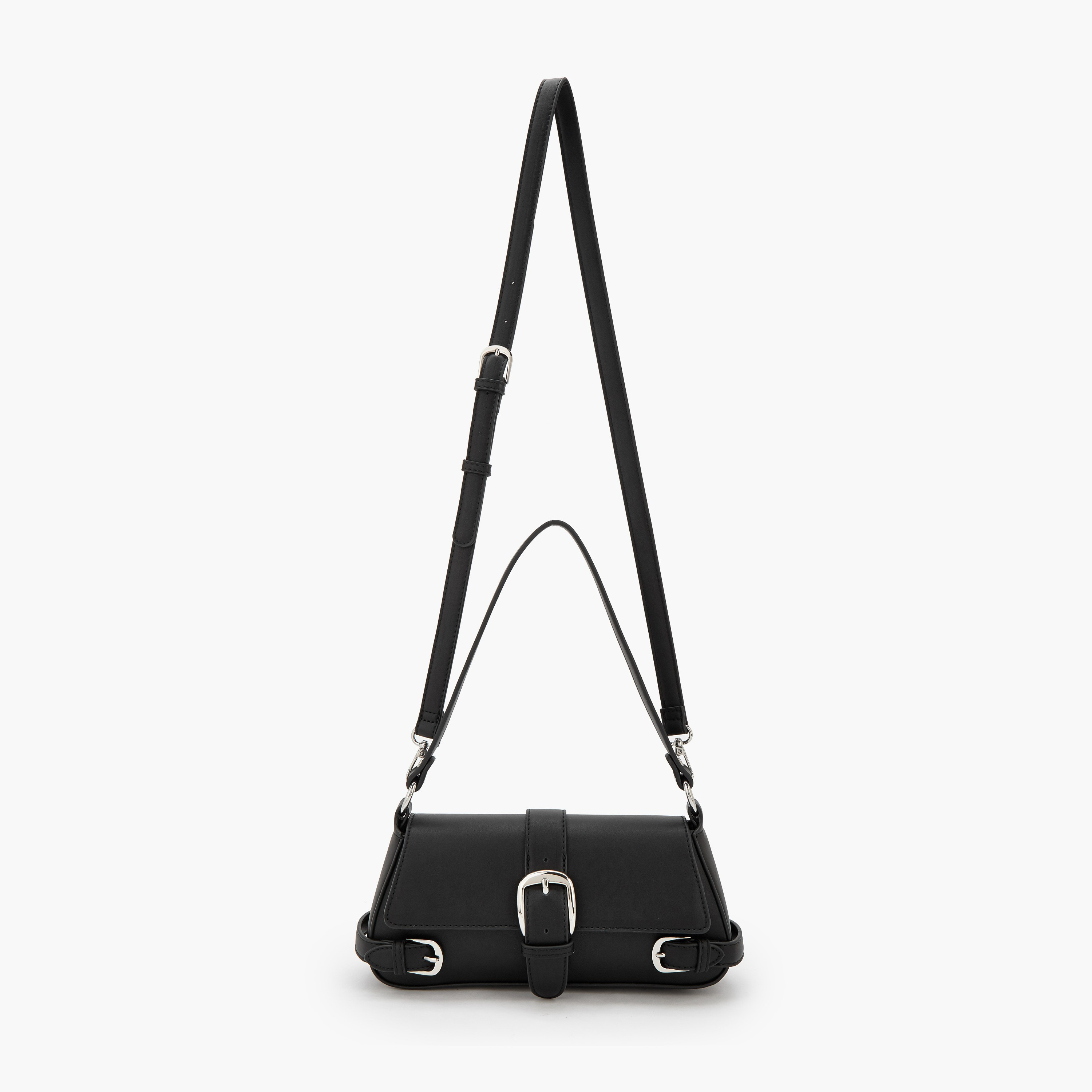 Celeste Buckle Detail Crossbody Bag with Magnetic Flap Closure-women-bagsandwallets-handbags-image-2