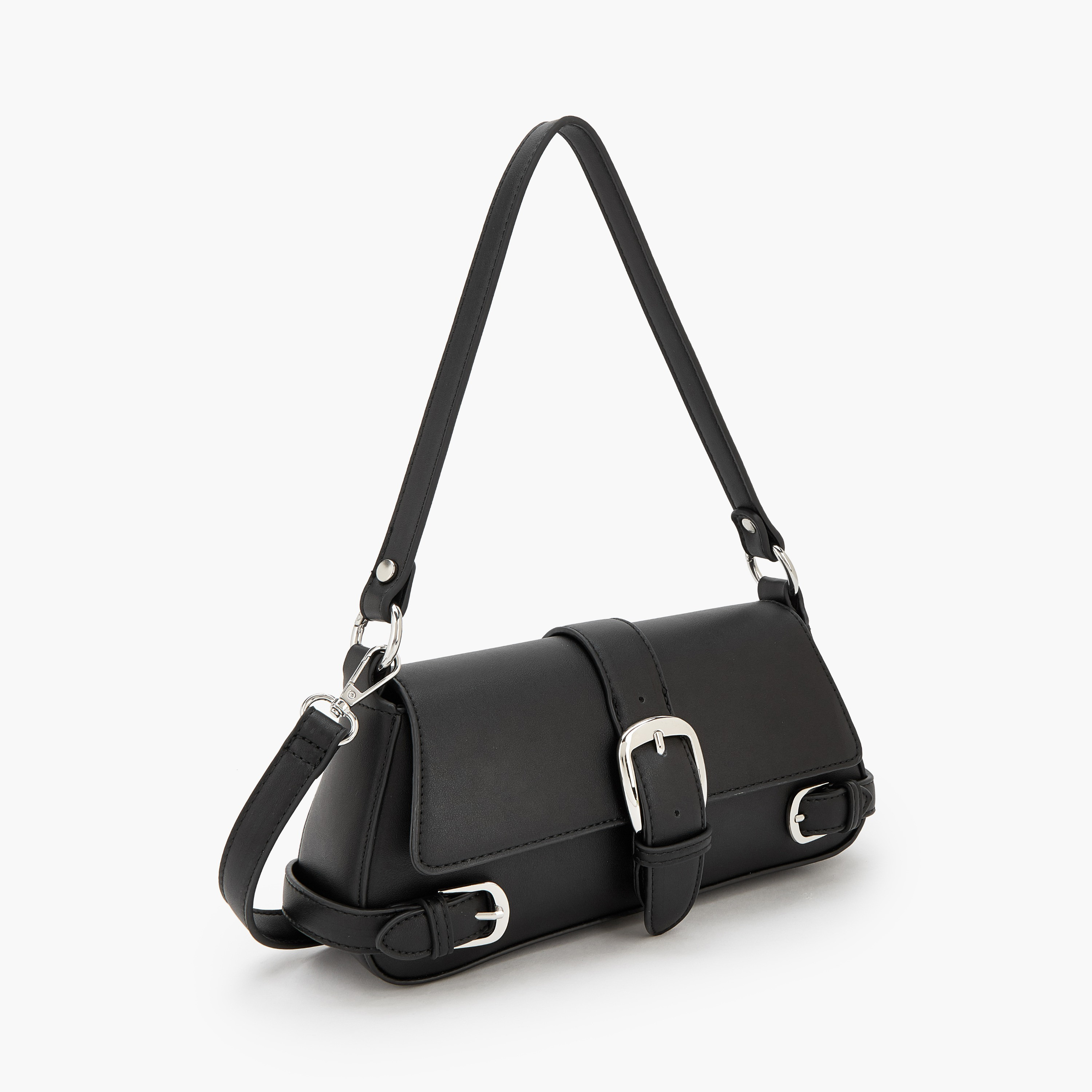 Celeste Buckle Detail Crossbody Bag with Magnetic Flap Closure-women-bagsandwallets-handbags-image-3